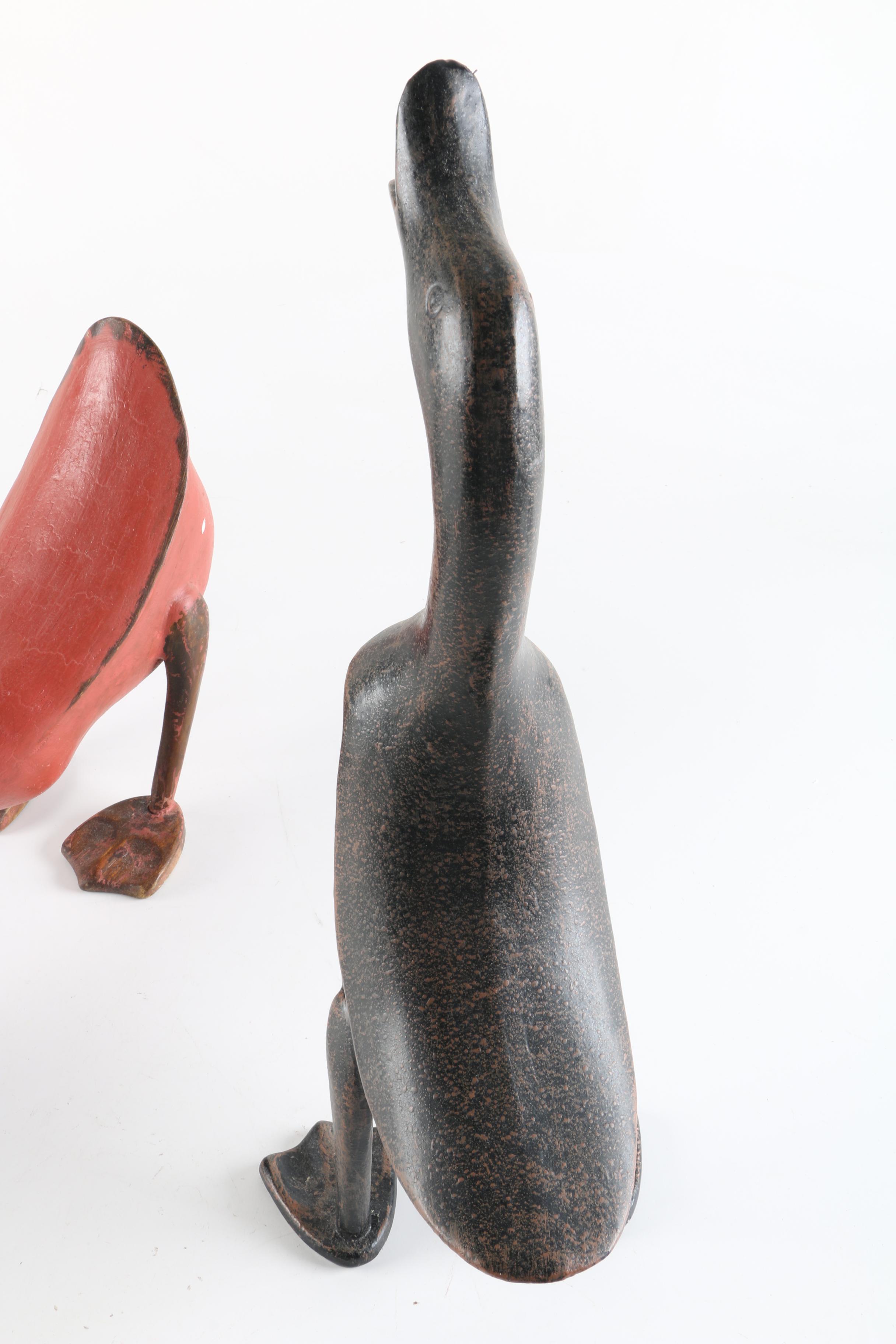 Wooden Duck Figurines