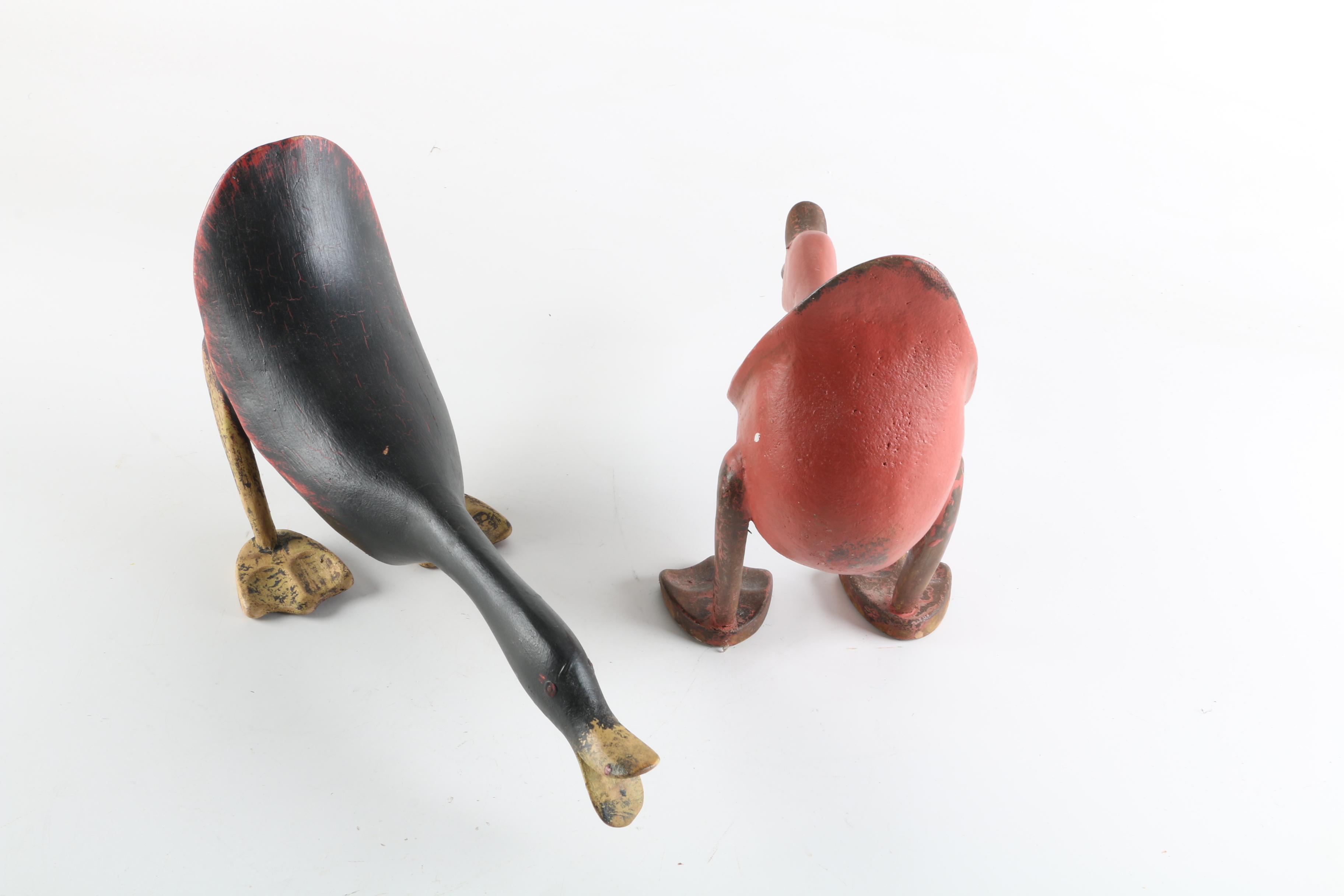 Wooden Duck Figurines