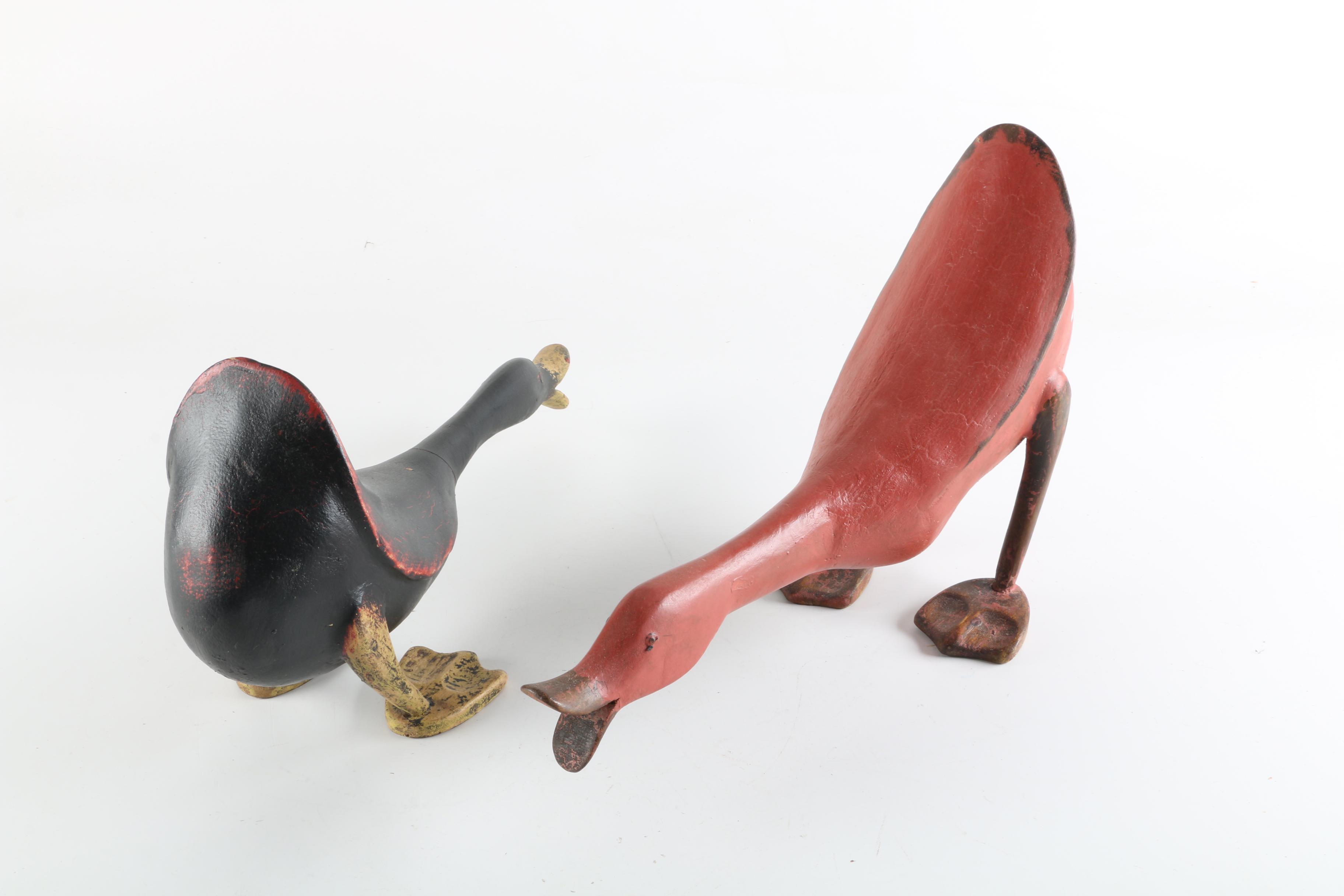 Wooden Duck Figurines