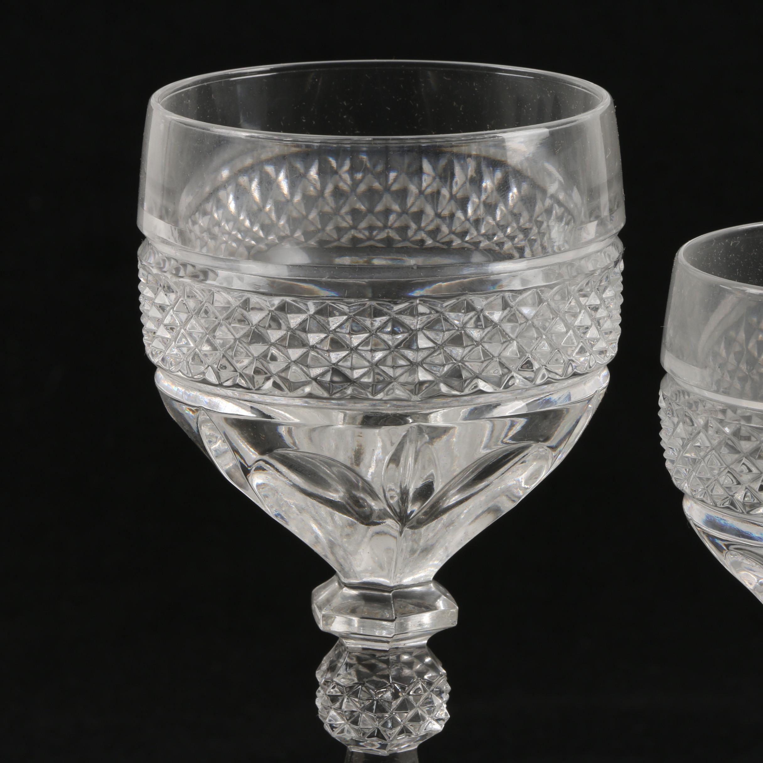 Vintage Kristaluxus Mexican Crystal Wine Glasses