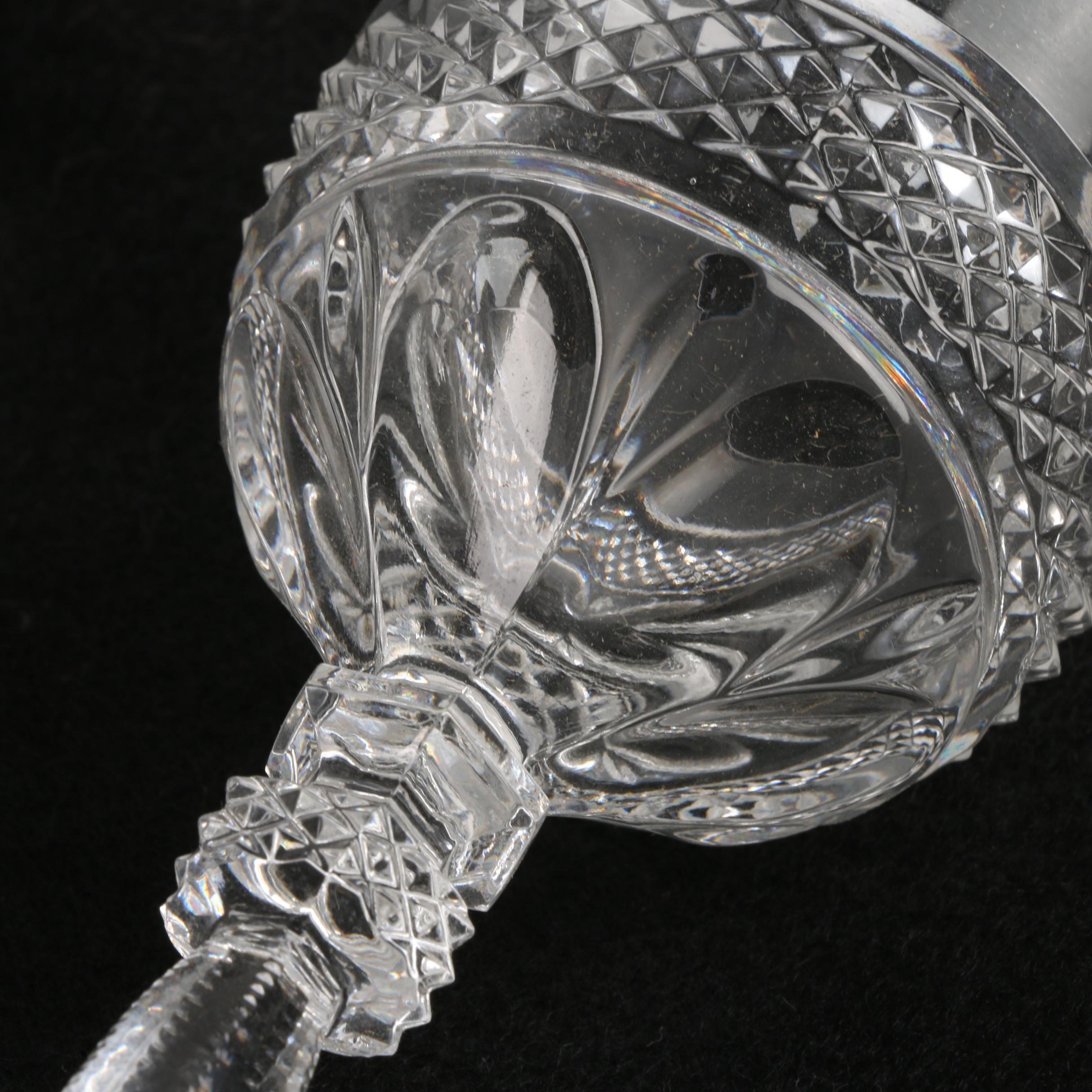 Vintage Kristaluxus Mexican Crystal Wine Glasses