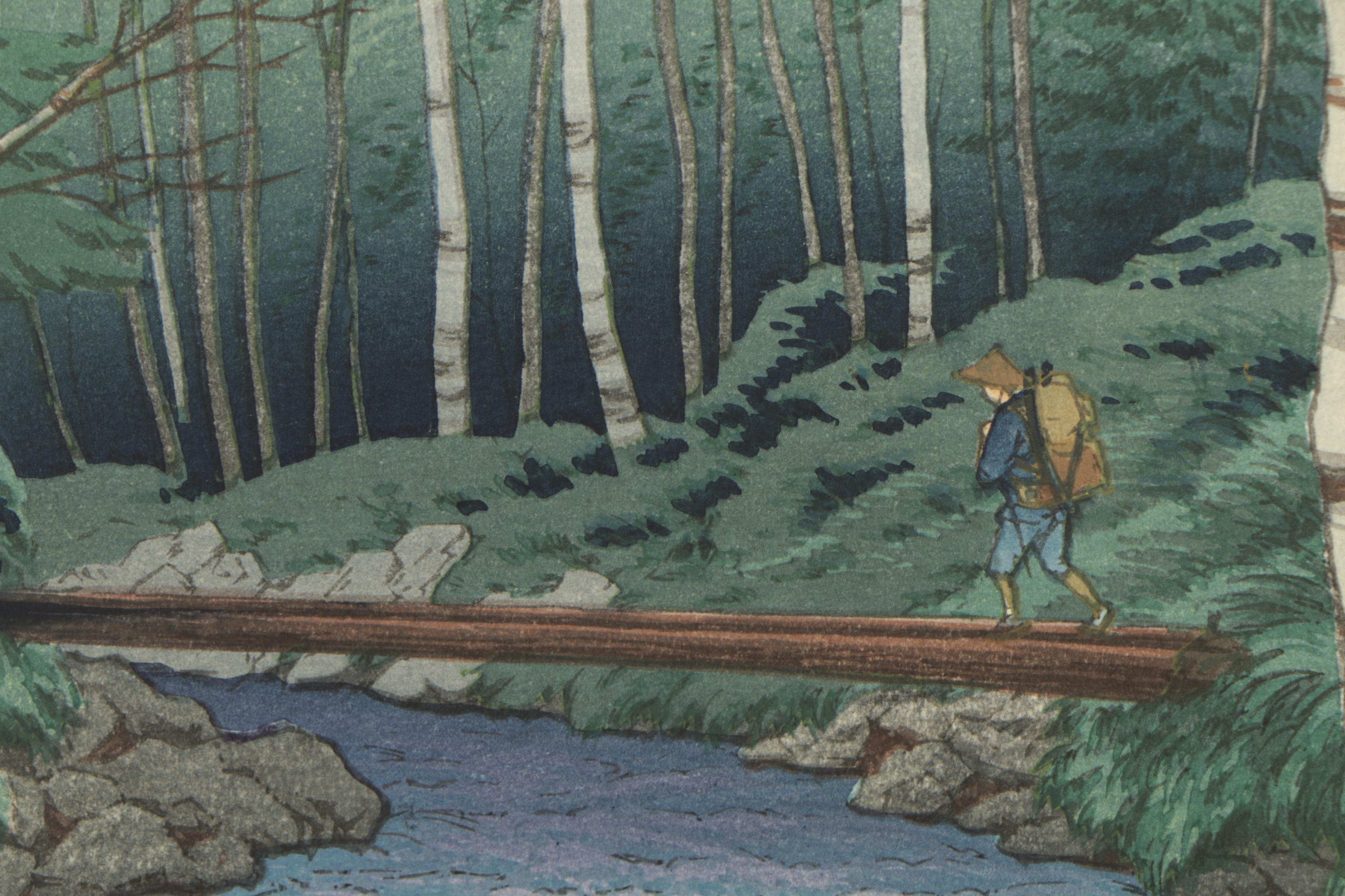 Itō Takashi Woodblock Print "Takegawa River at Dawn"