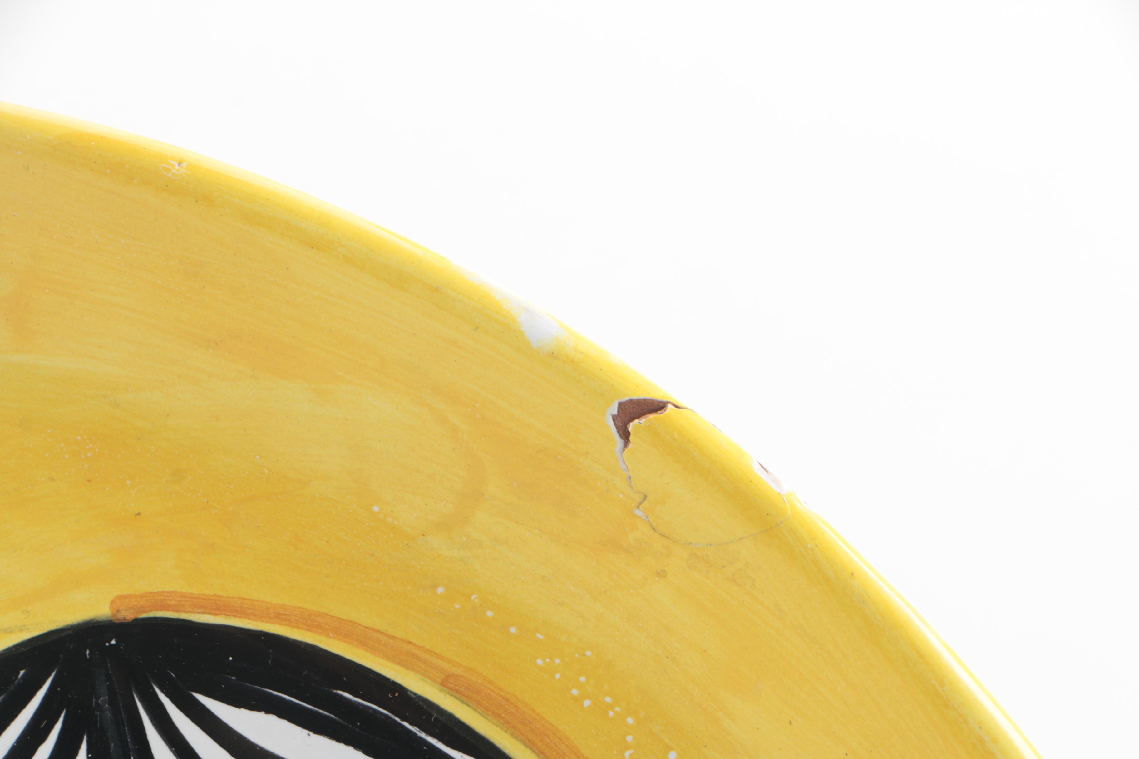 Vietri Cer Desuir Italian Hand-Painted Pottery Platter