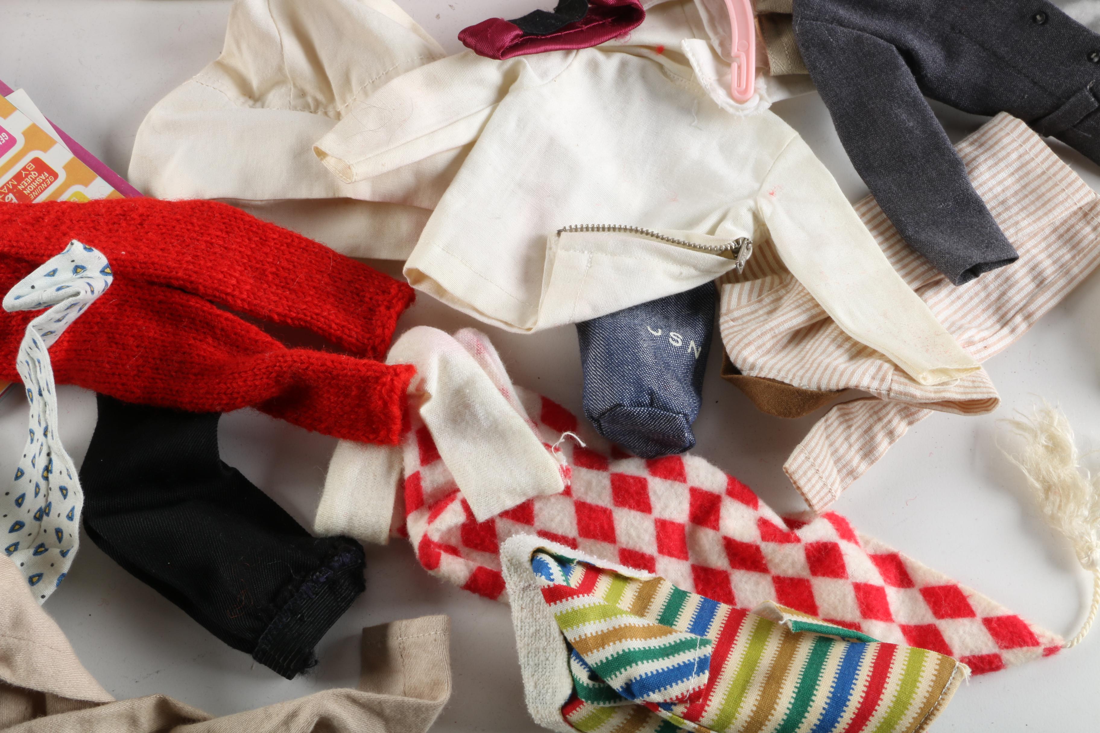 1960s Mattel "Allan" and "Ken" Dolls with Carrying Case and Accessories