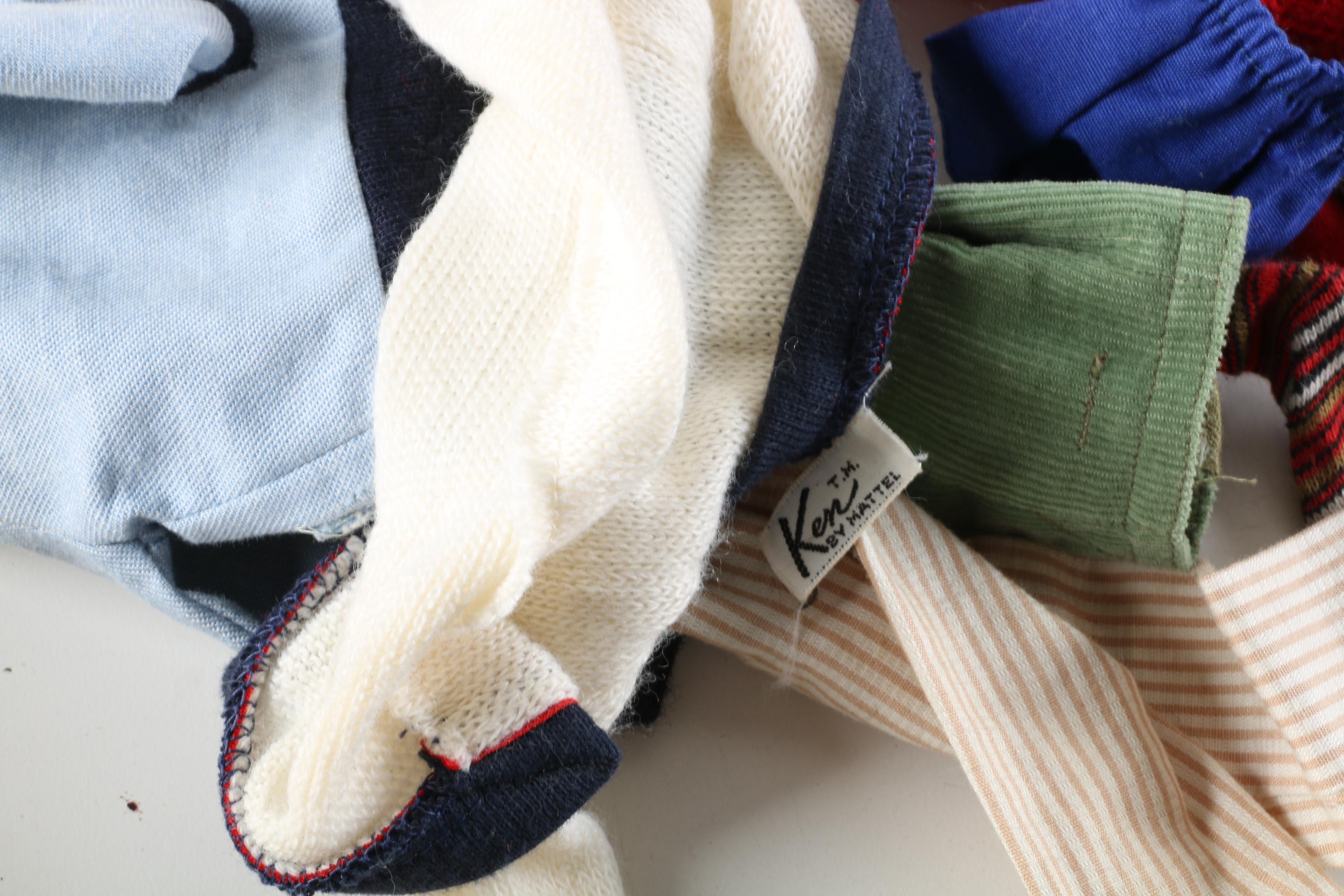 1960s Mattel "Allan" and "Ken" Dolls with Carrying Case and Accessories