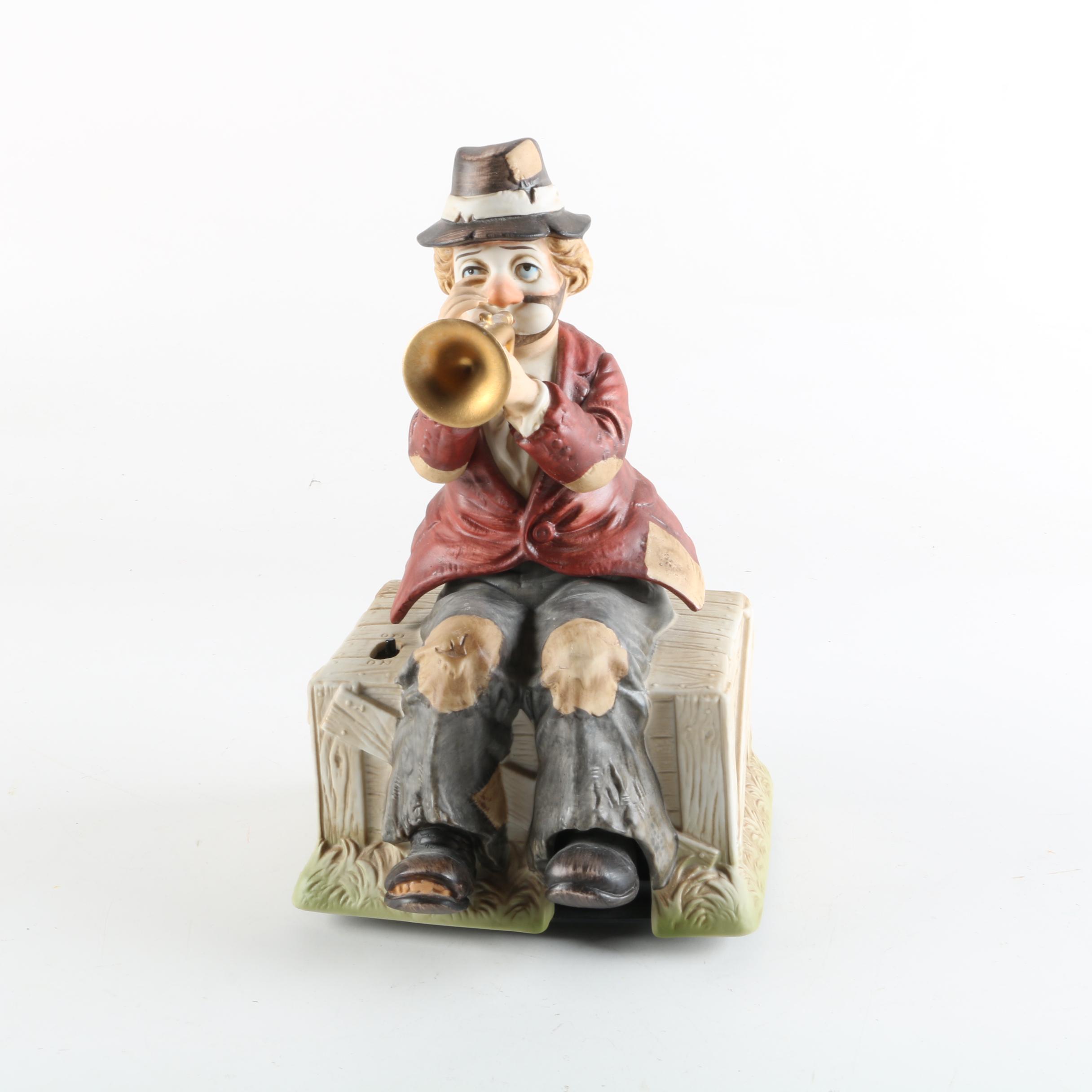 Waco "Willie the Trumpeter" Musical Porcelain Sculpture by Seiji Nakane