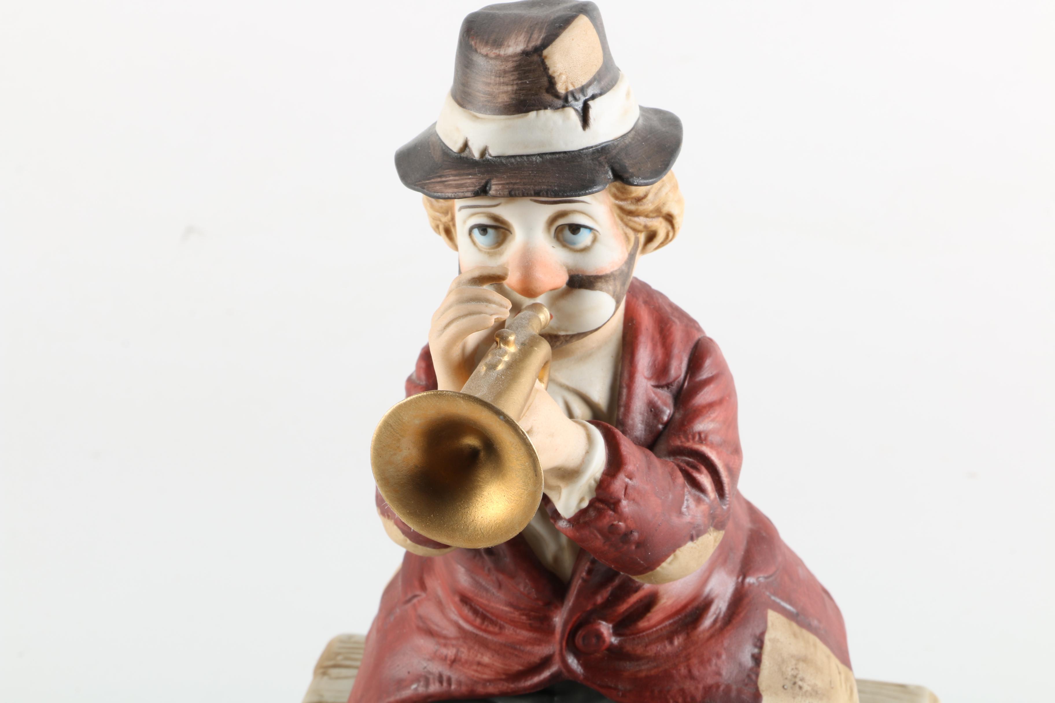 Waco "Willie the Trumpeter" Musical Porcelain Sculpture by Seiji Nakane