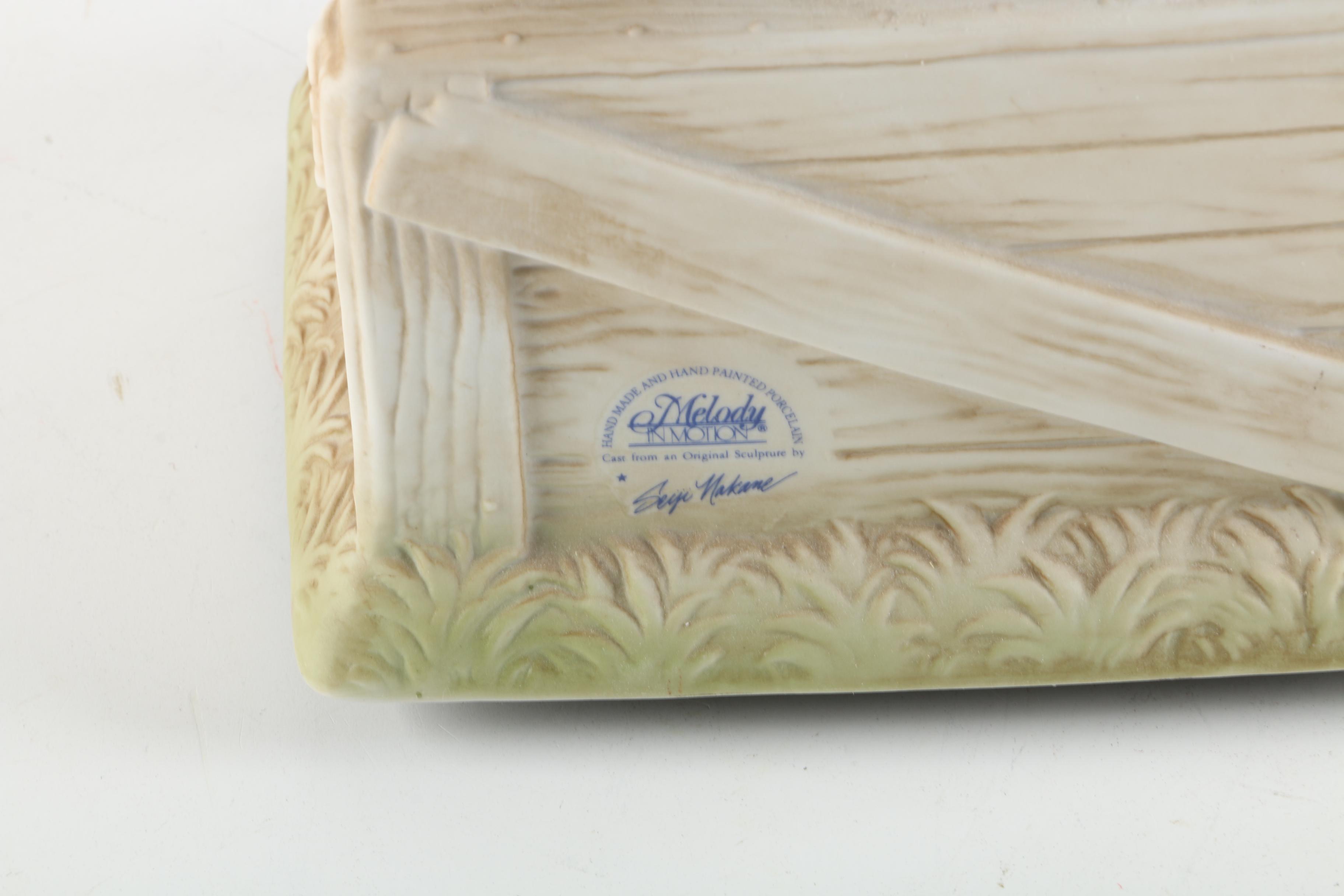 Waco "Willie the Trumpeter" Musical Porcelain Sculpture by Seiji Nakane