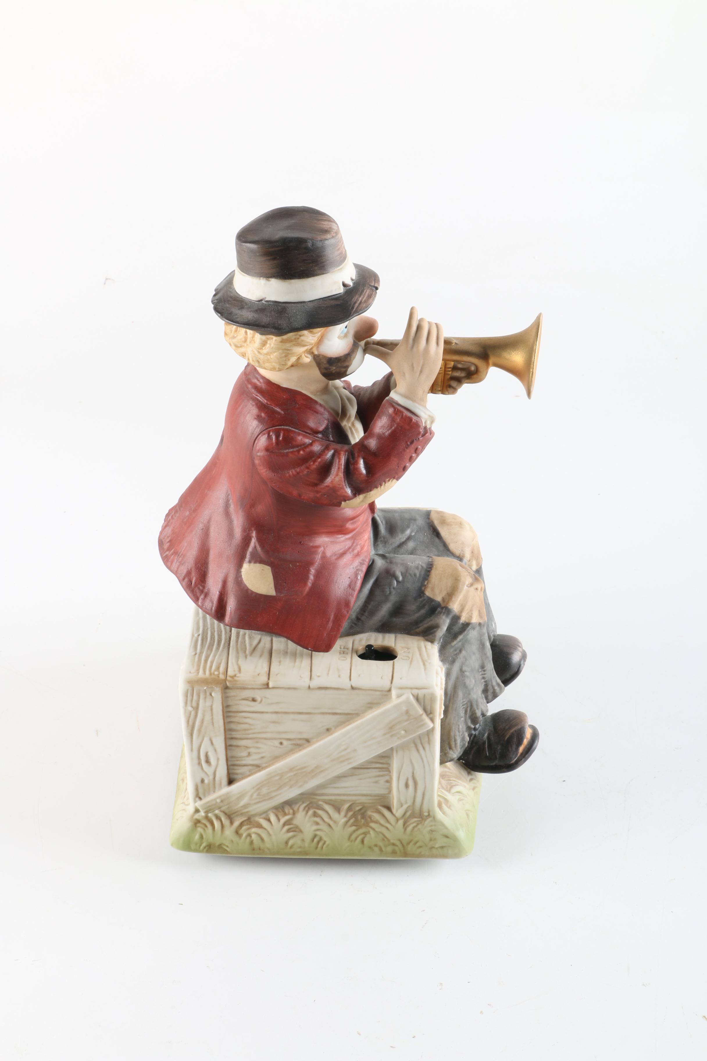 Waco "Willie the Trumpeter" Musical Porcelain Sculpture by Seiji Nakane