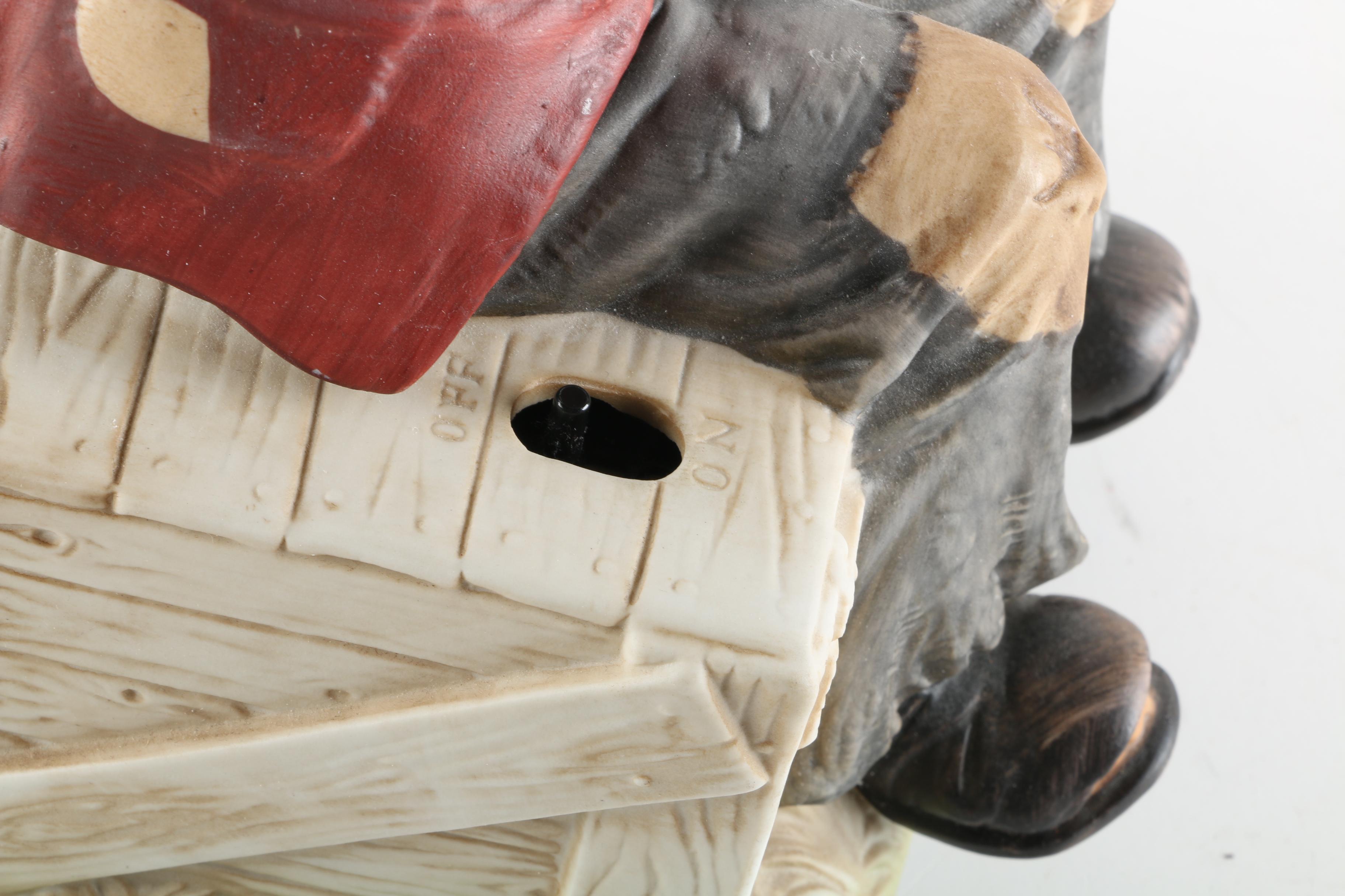 Waco "Willie the Trumpeter" Musical Porcelain Sculpture by Seiji Nakane