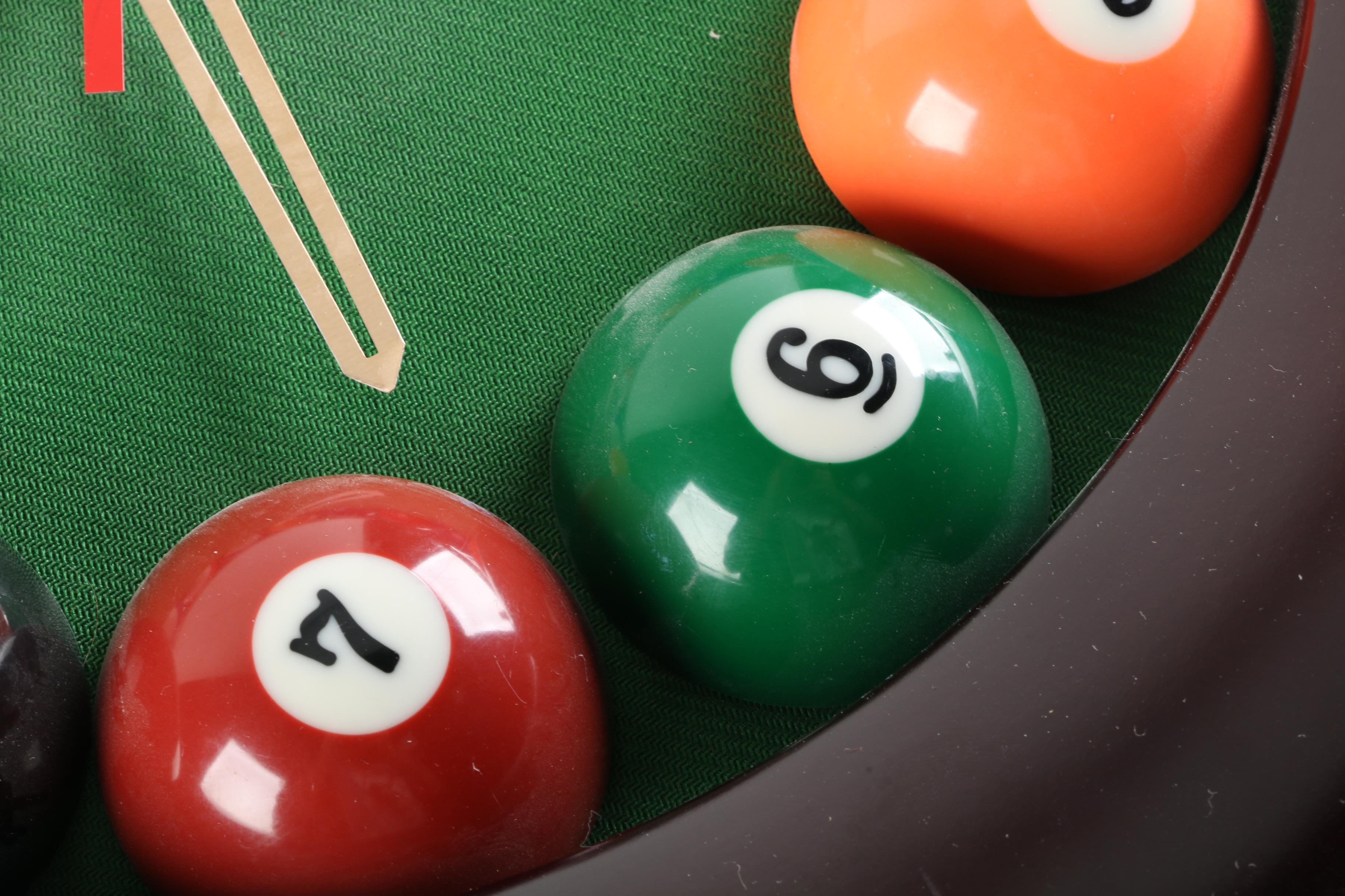 Quartz Billiards Themed Wall Clock
