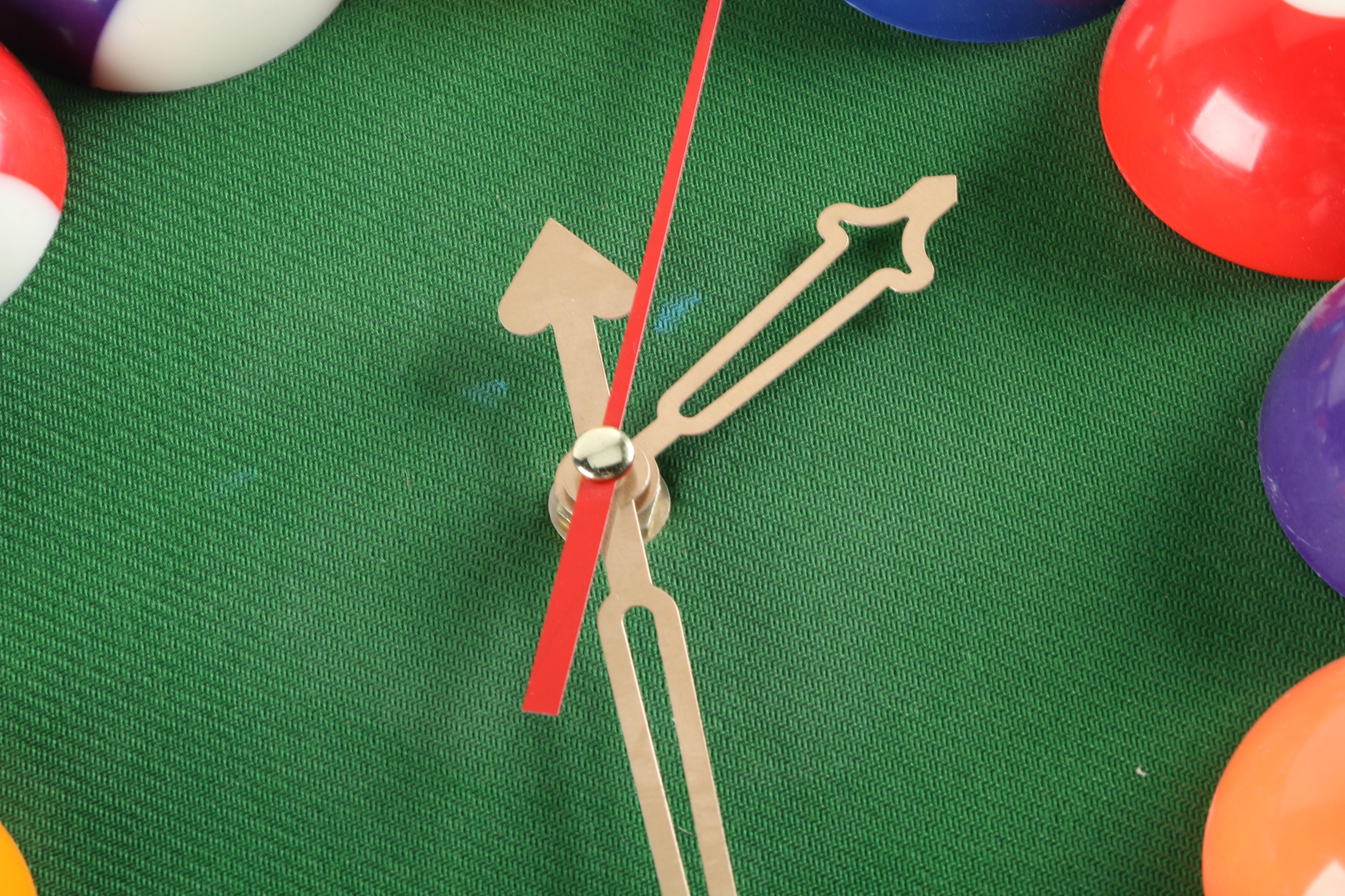 Quartz Billiards Themed Wall Clock