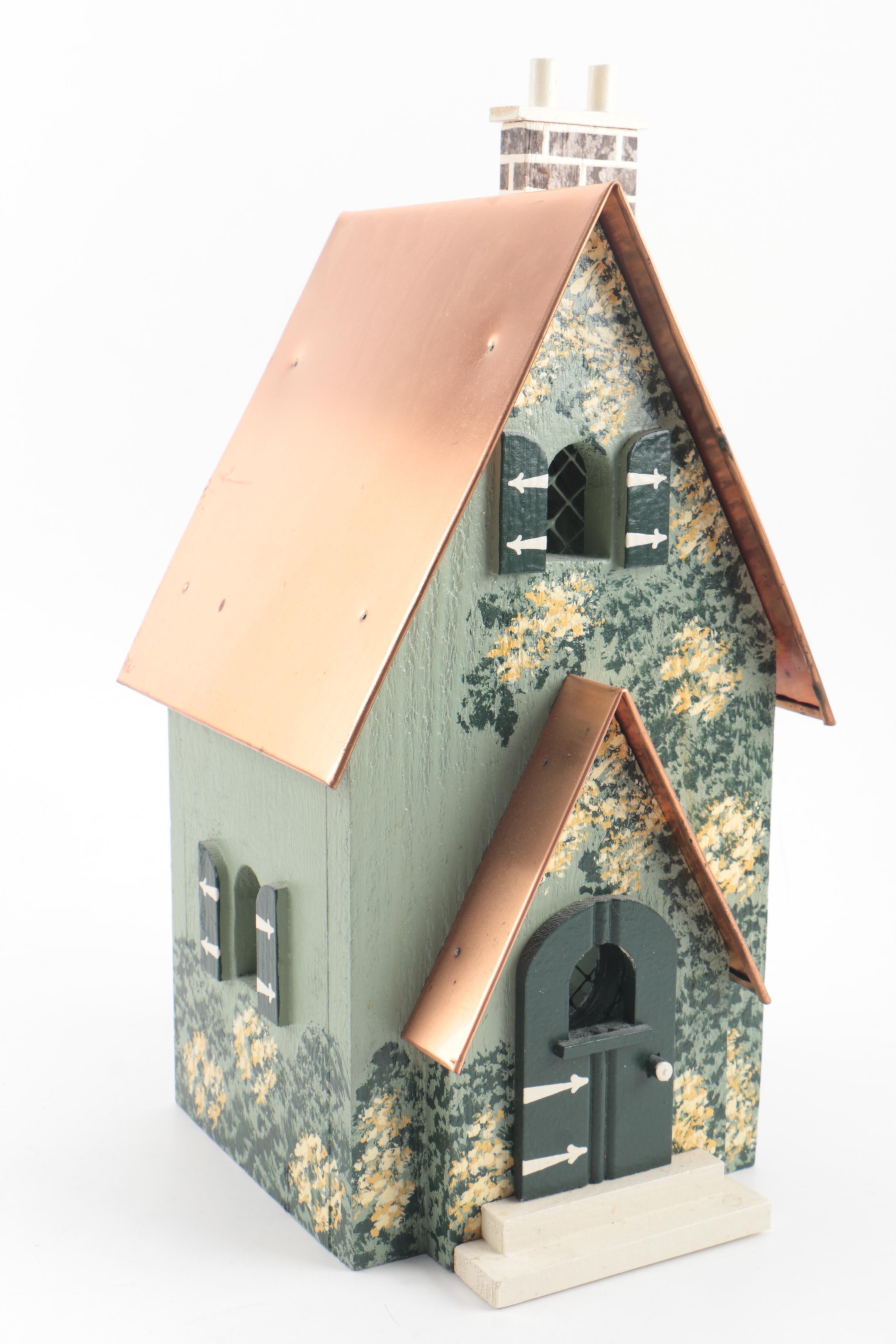 Karen Penner Handmade Wood and Copper House Candle "Angel Light"