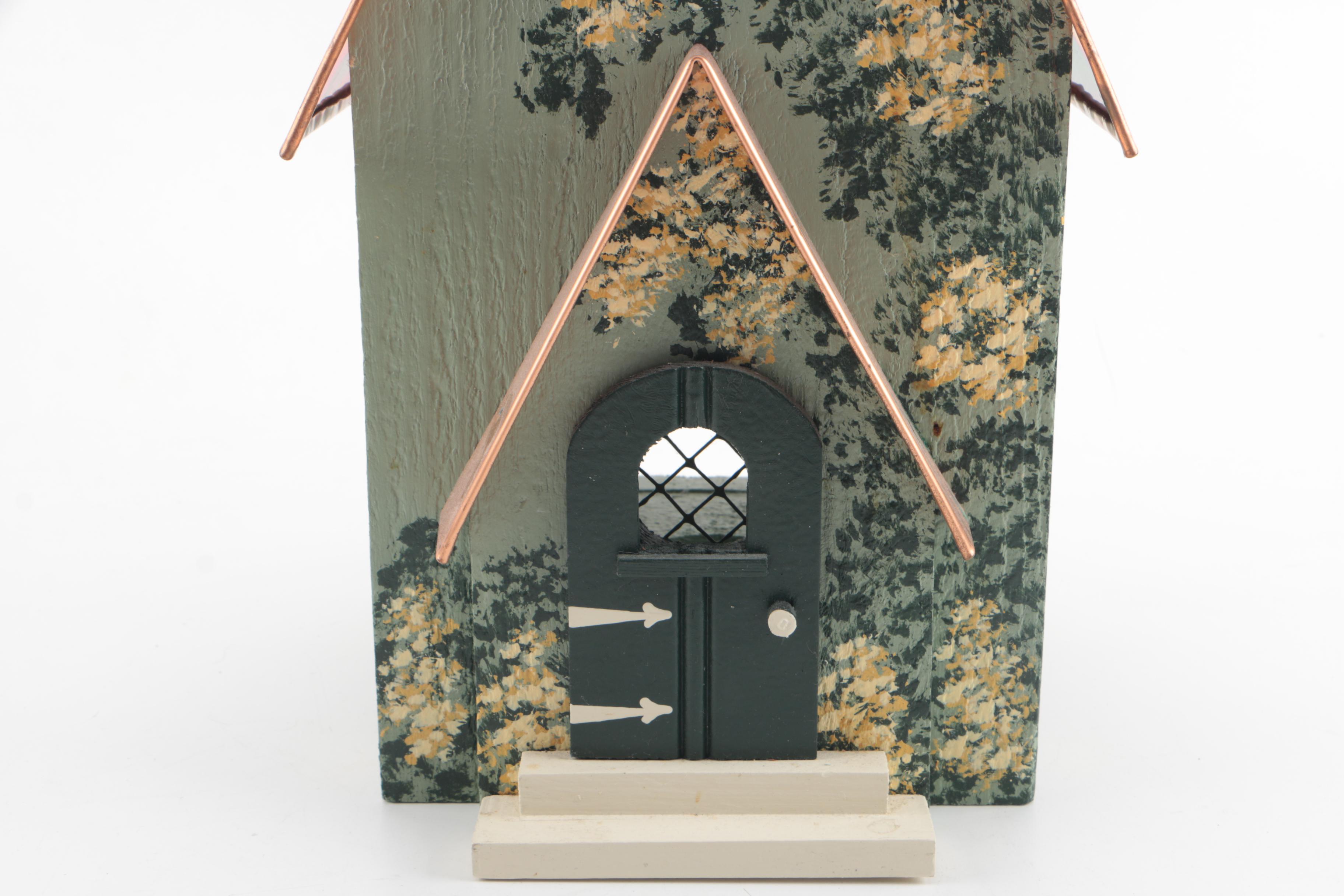 Karen Penner Handmade Wood and Copper House Candle "Angel Light"