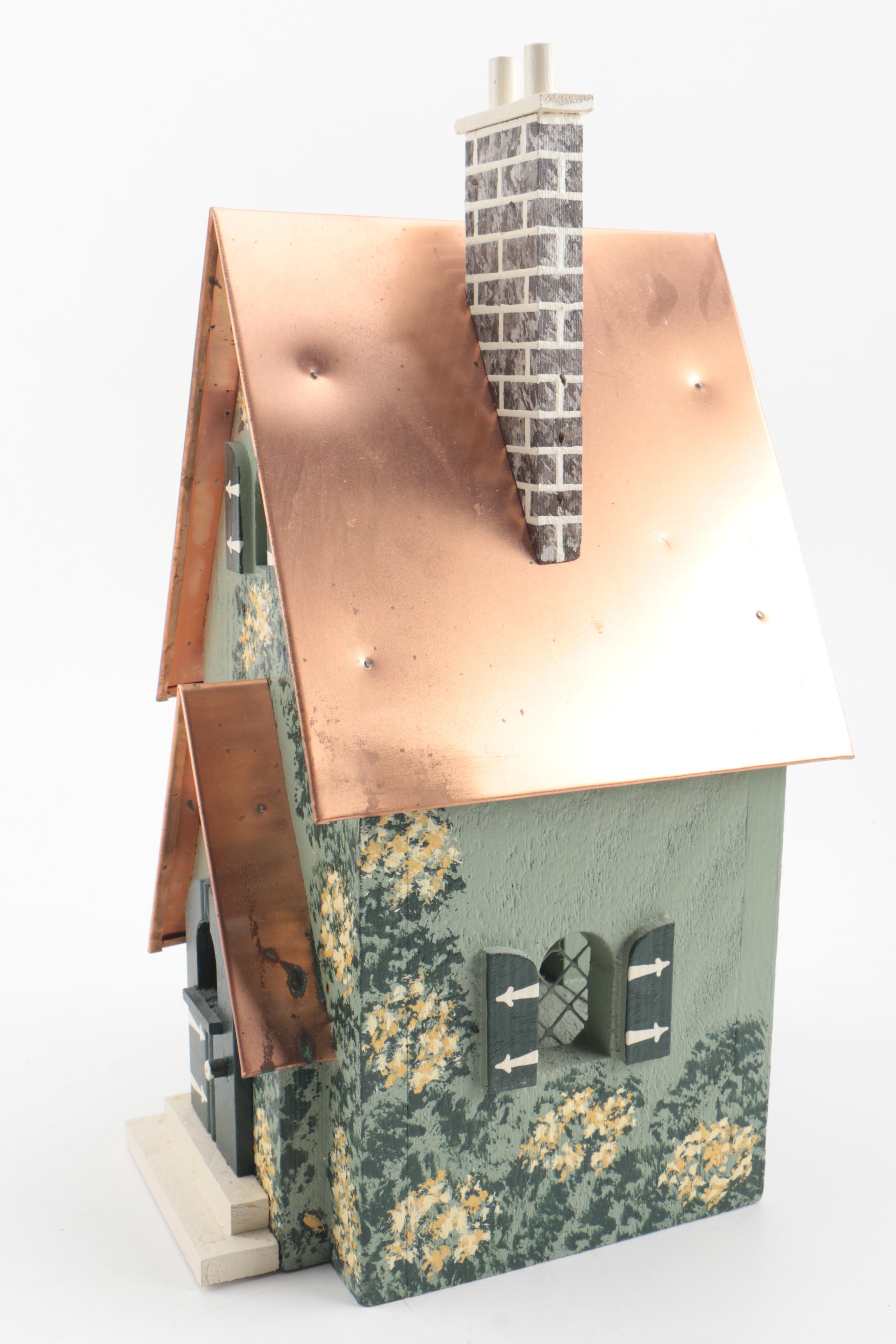 Karen Penner Handmade Wood and Copper House Candle "Angel Light"