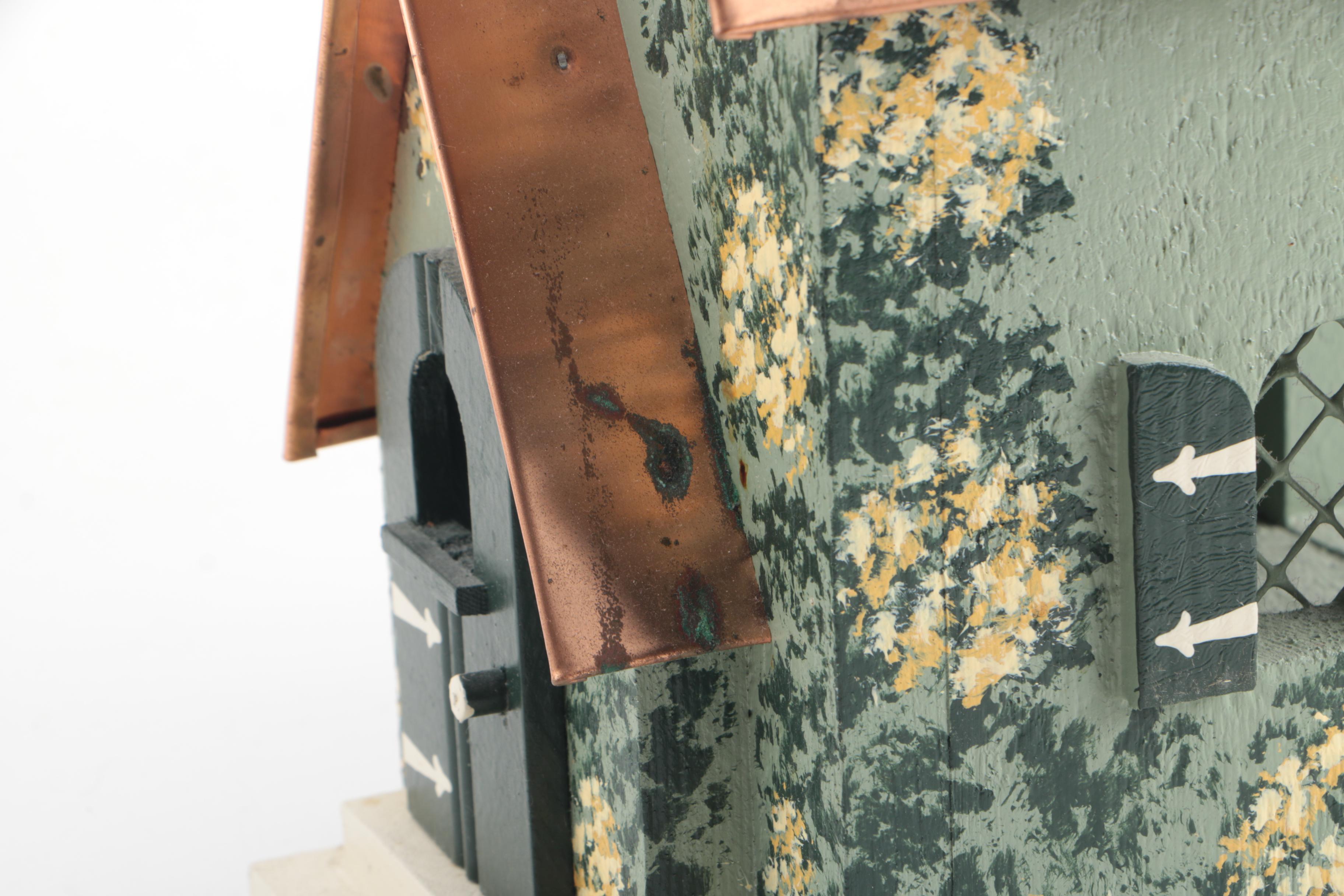 Karen Penner Handmade Wood and Copper House Candle "Angel Light"