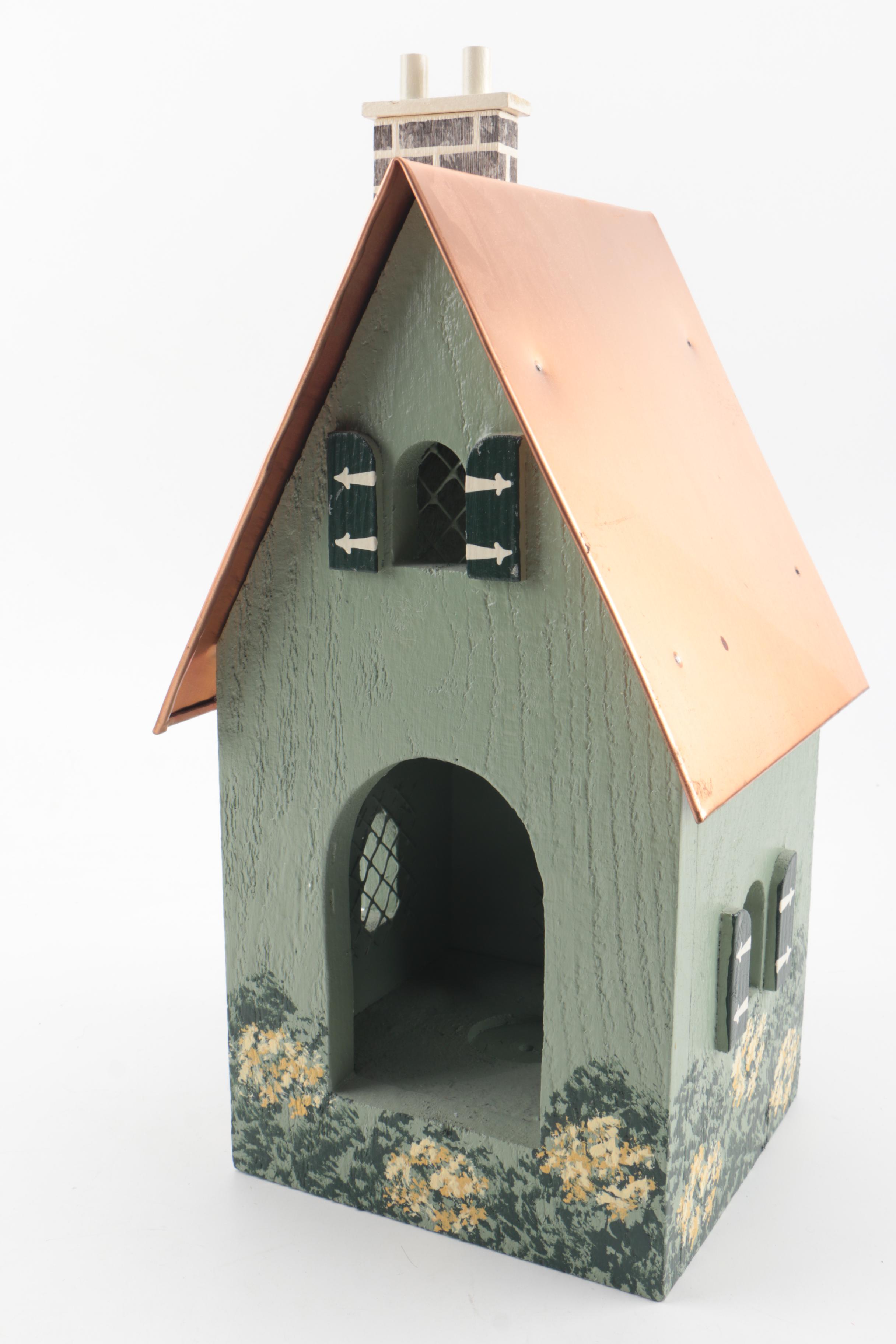 Karen Penner Handmade Wood and Copper House Candle "Angel Light"