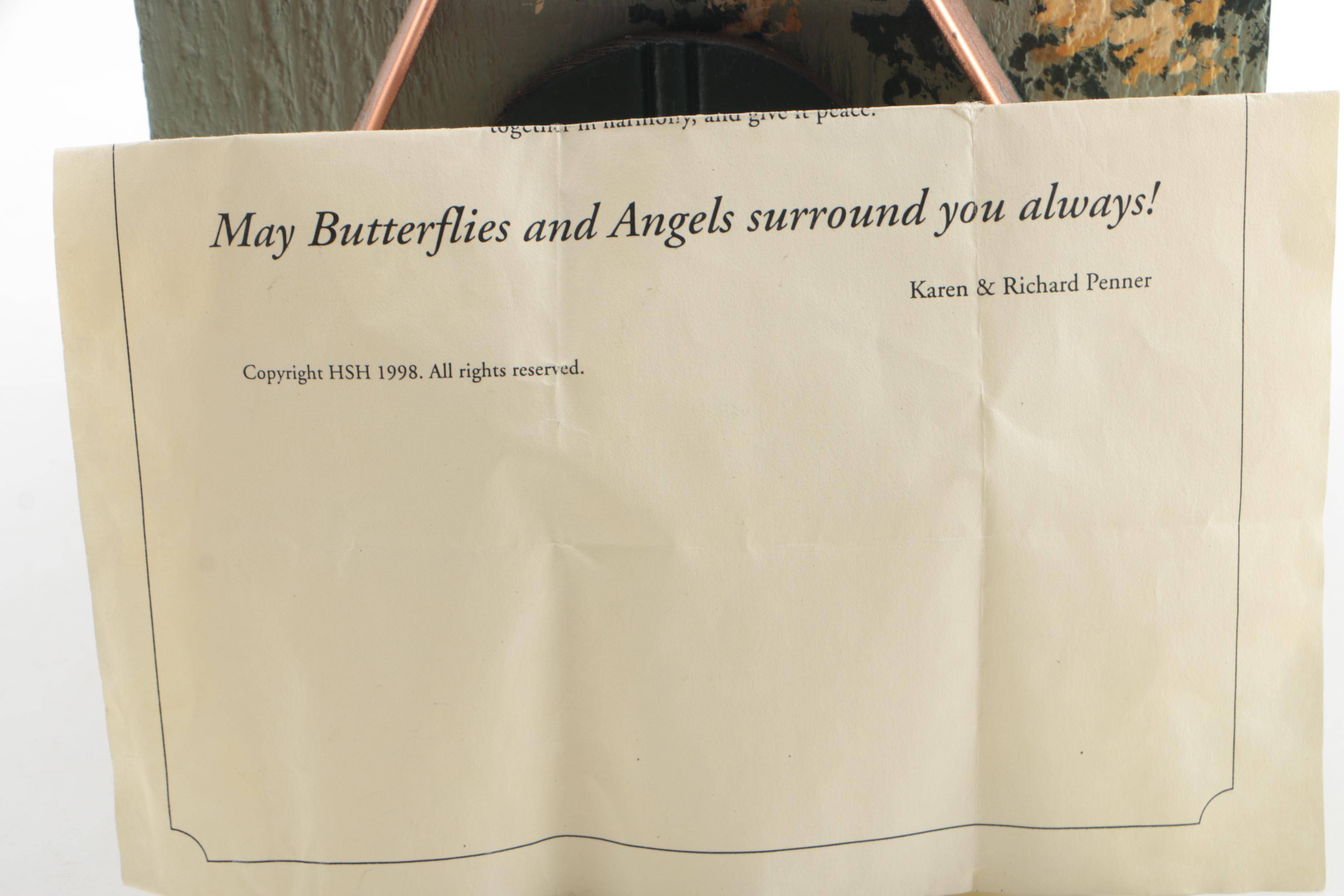 Karen Penner Handmade Wood and Copper House Candle "Angel Light"