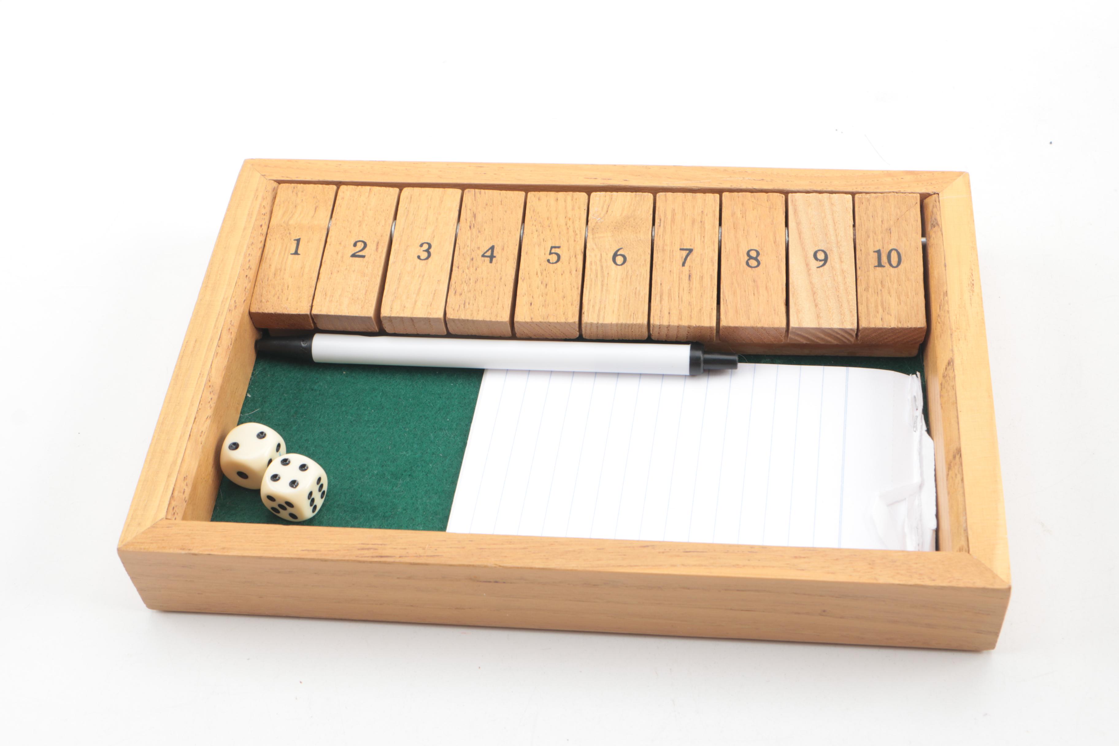 Wooden Labyrinth and Dice Game