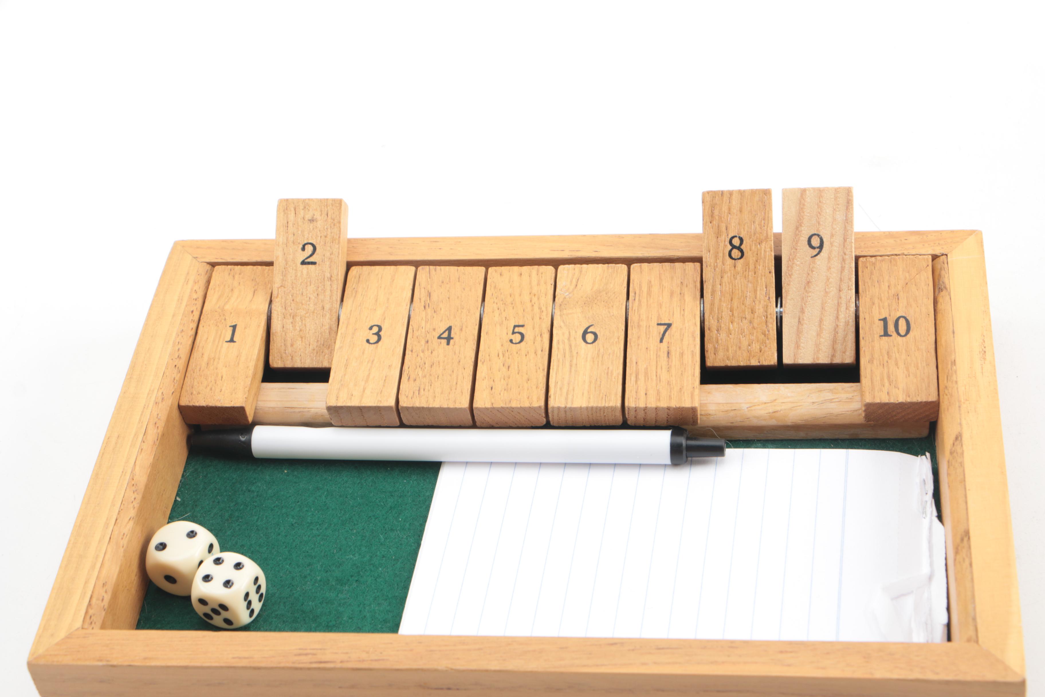 Wooden Labyrinth and Dice Game