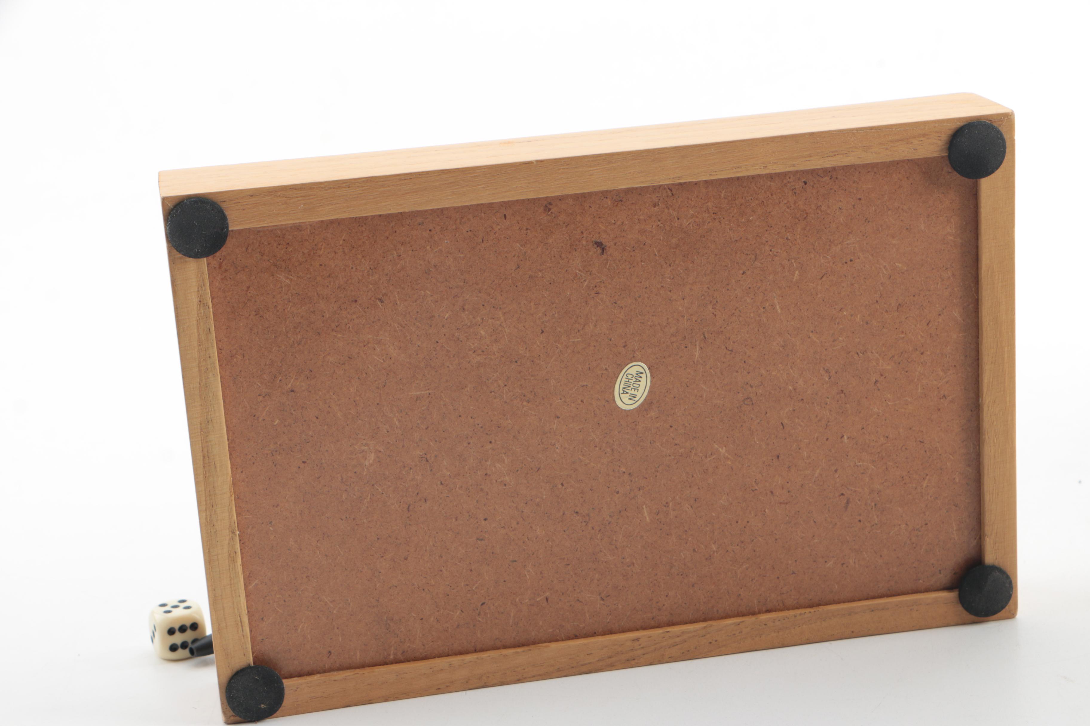 Wooden Labyrinth and Dice Game