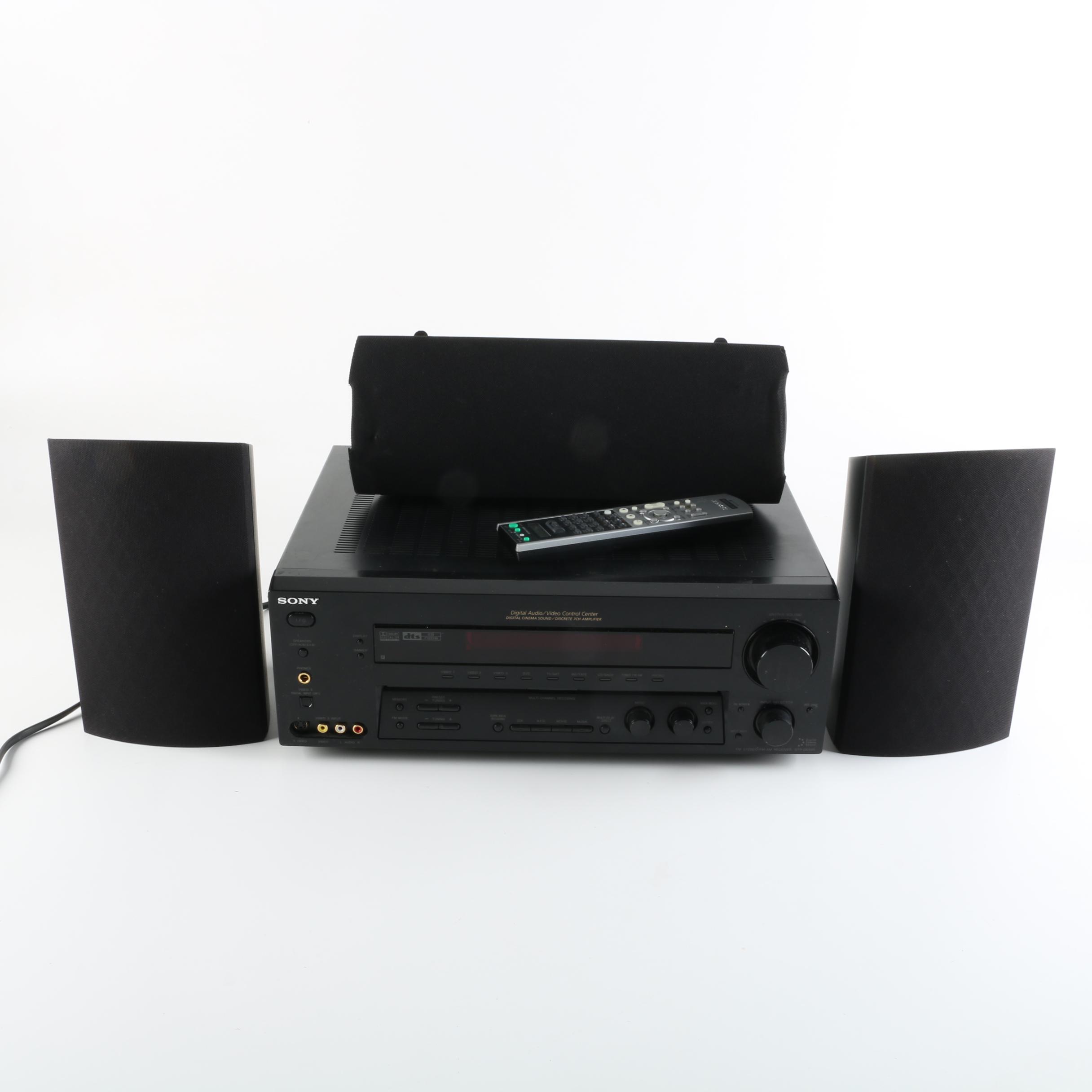Sony AM/FM Stereo Receiver and ProCinema Speakers