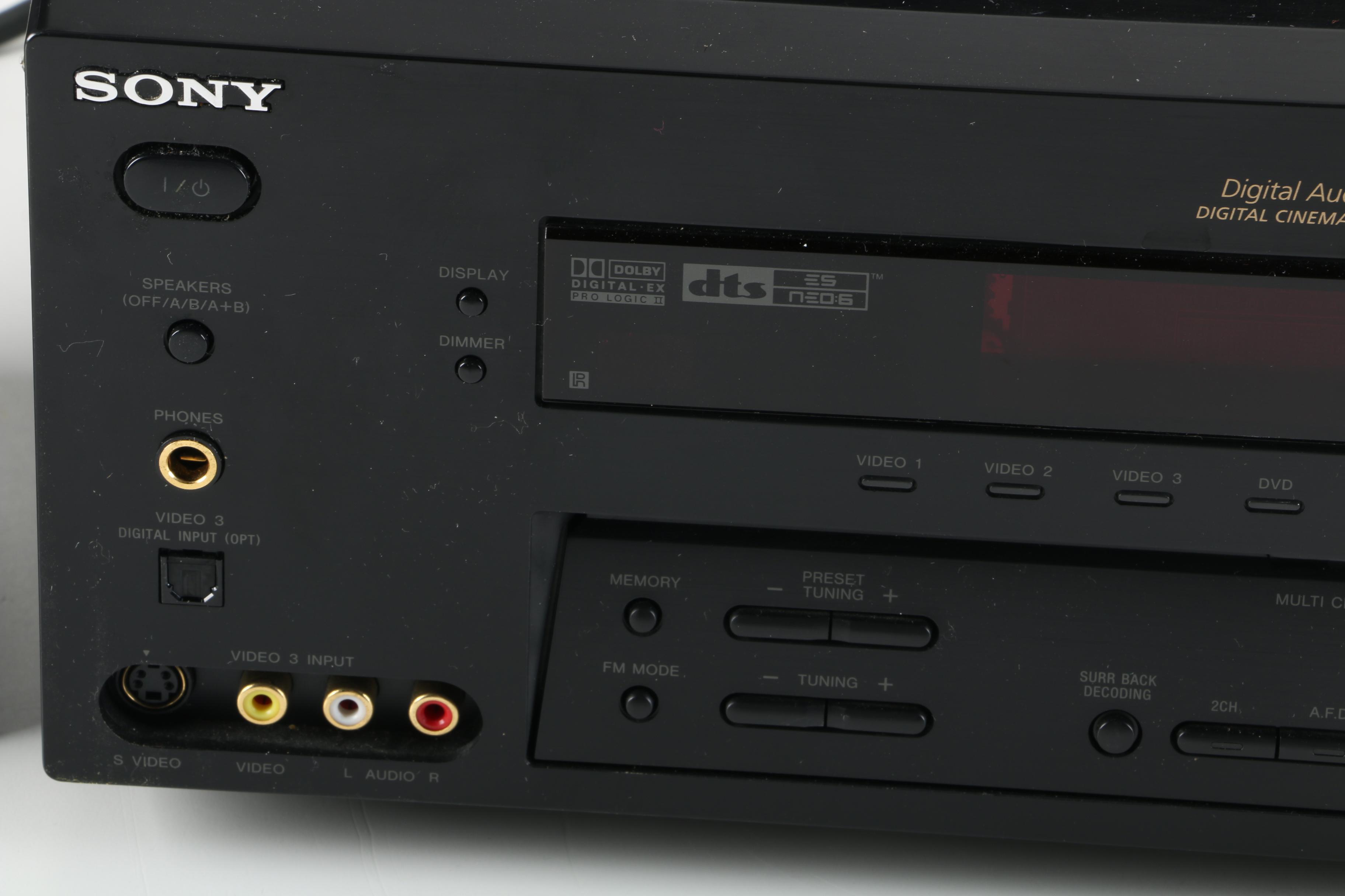 Sony AM/FM Stereo Receiver and ProCinema Speakers