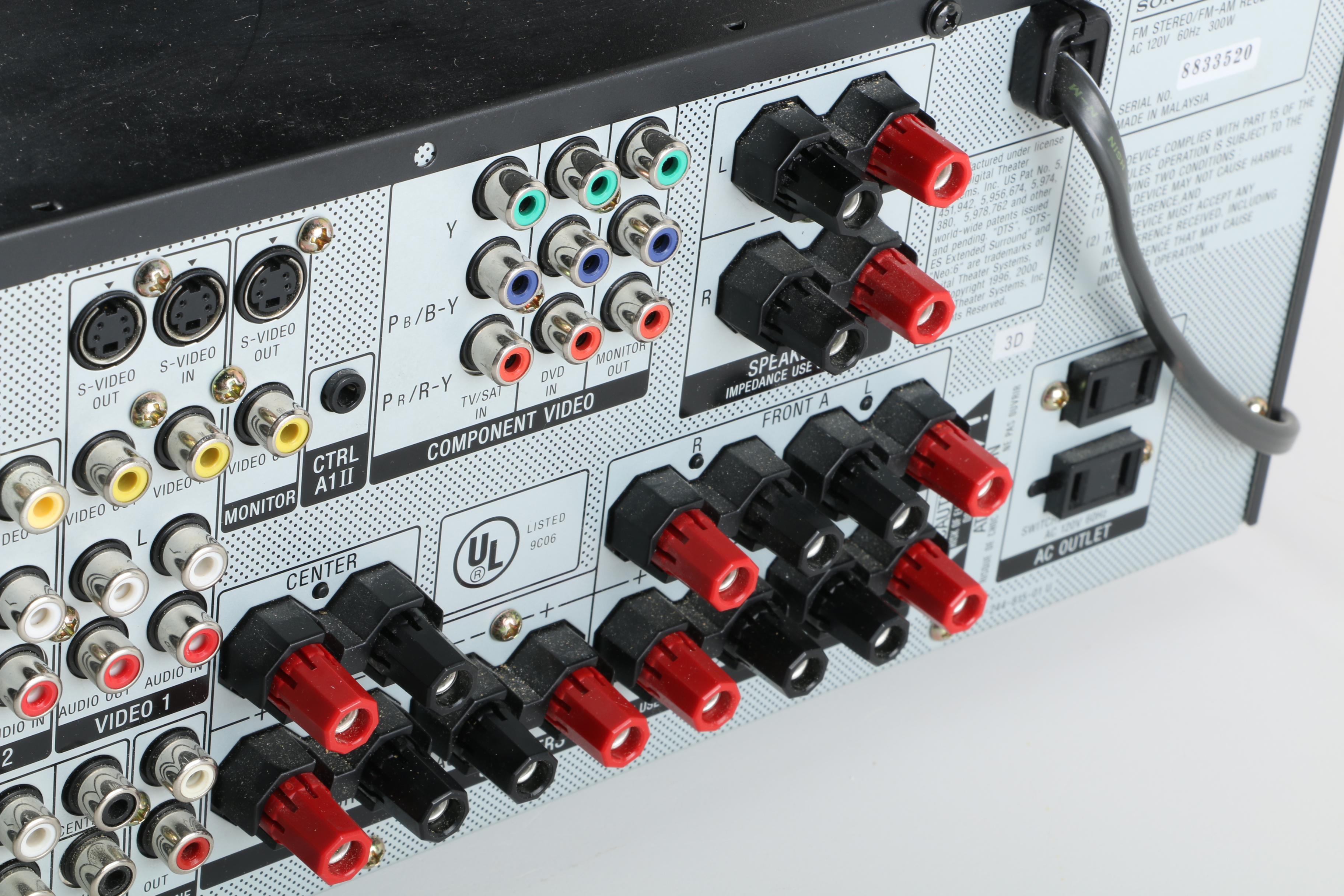 Sony AM/FM Stereo Receiver and ProCinema Speakers