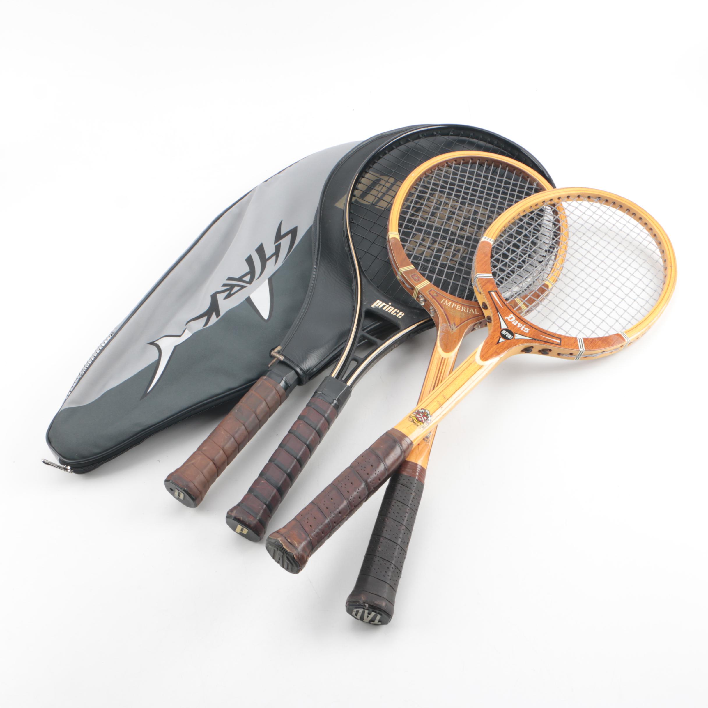 Tennis Rackets and Cases Including Prince