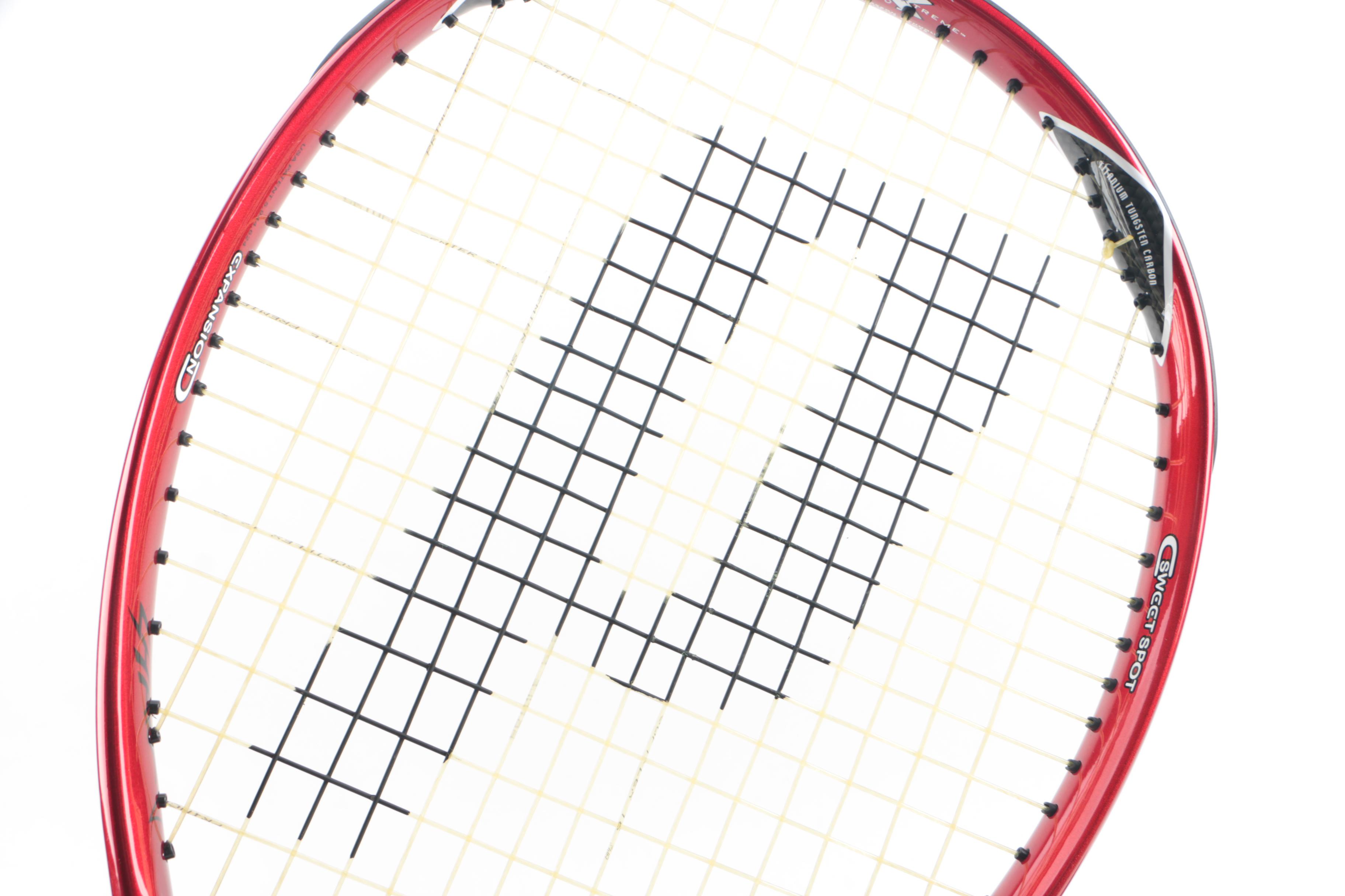 Tennis Rackets and Cases Including Prince