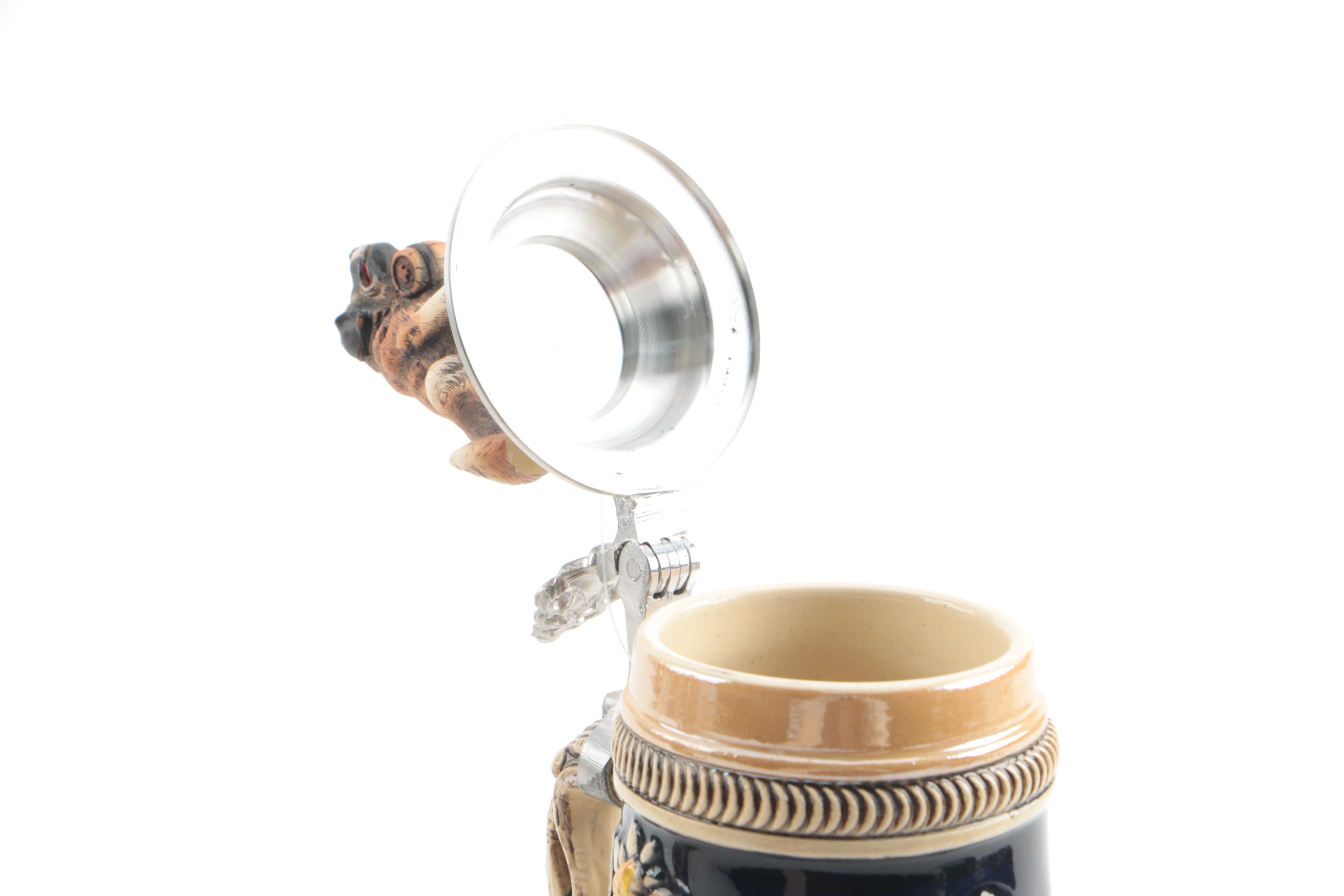 King Handmade and Hand-Painted Limited Edition Ceramic Beer Steins