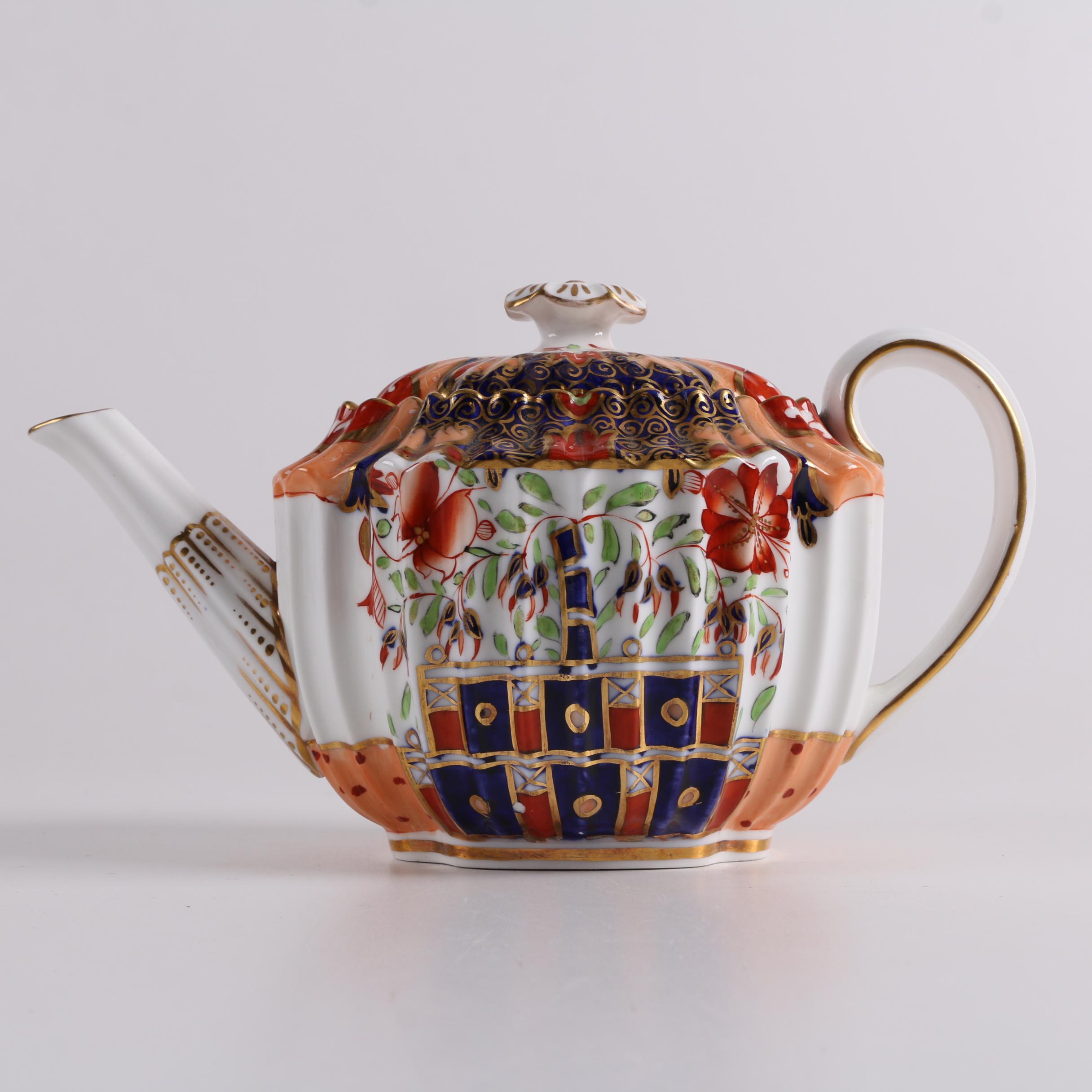 Antique Copeland Imari Porcelain Teapot Circa 1851-85