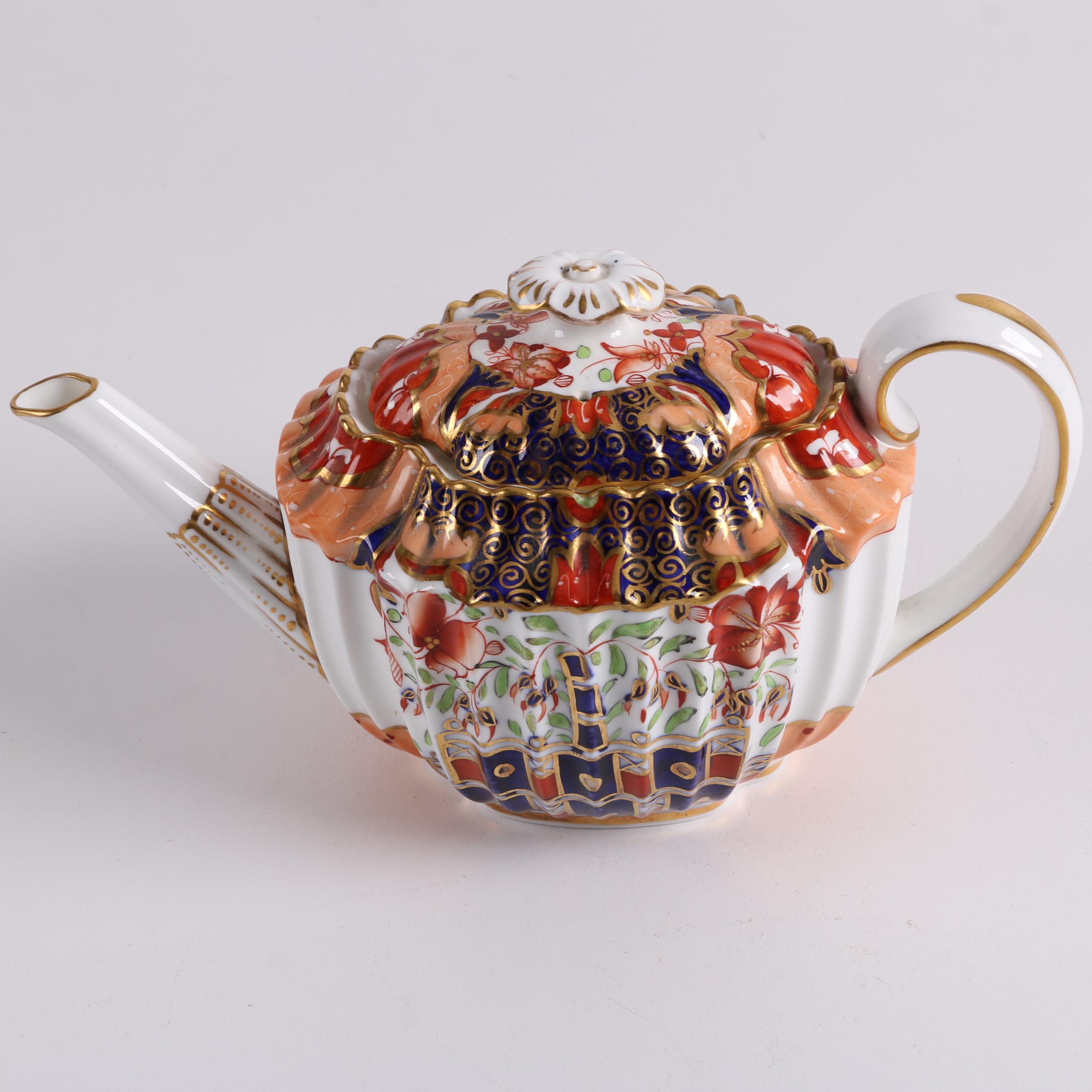 Antique Copeland Imari Porcelain Teapot Circa 1851-85