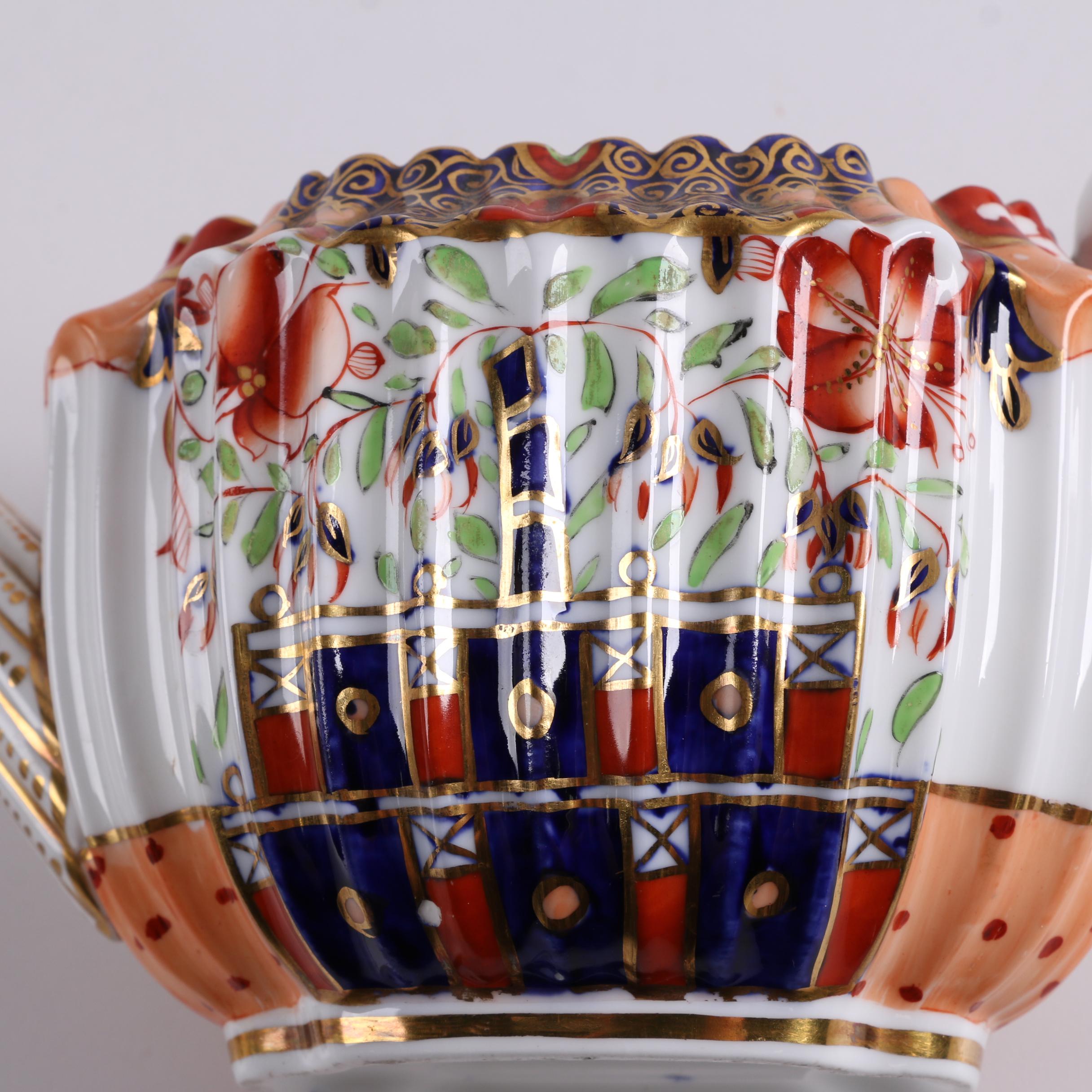 Antique Copeland Imari Porcelain Teapot Circa 1851-85