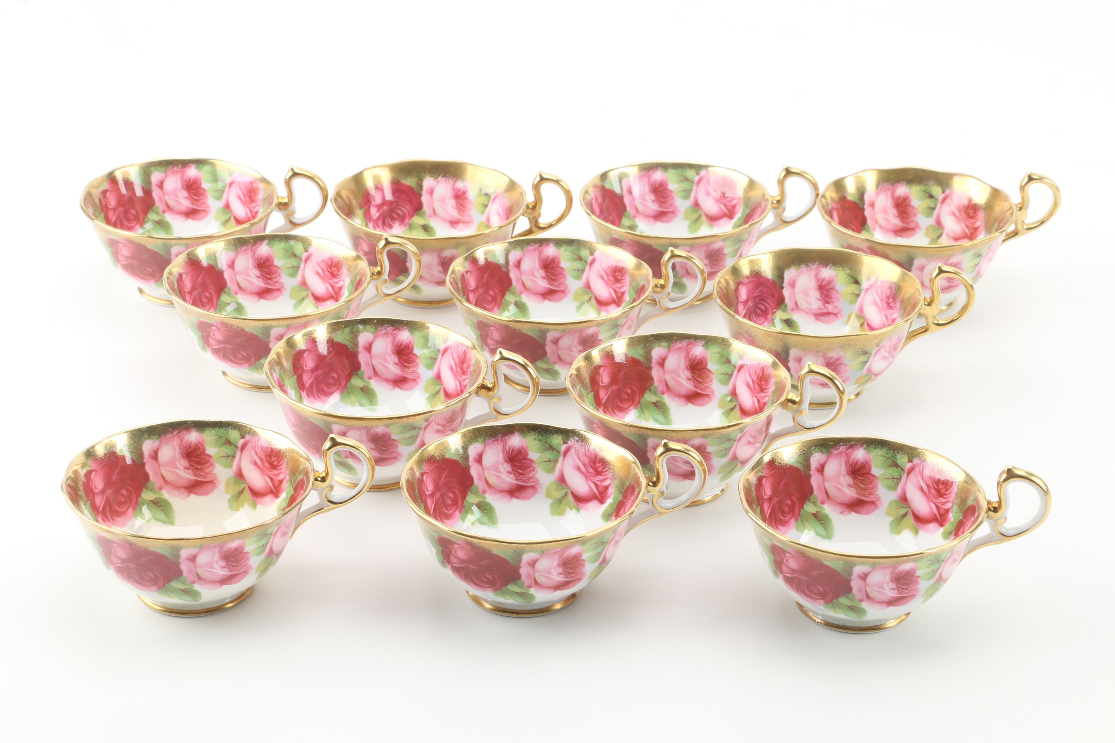 Royal Albert "Old English Rose" and "American Beauty" Bone China Tea Service