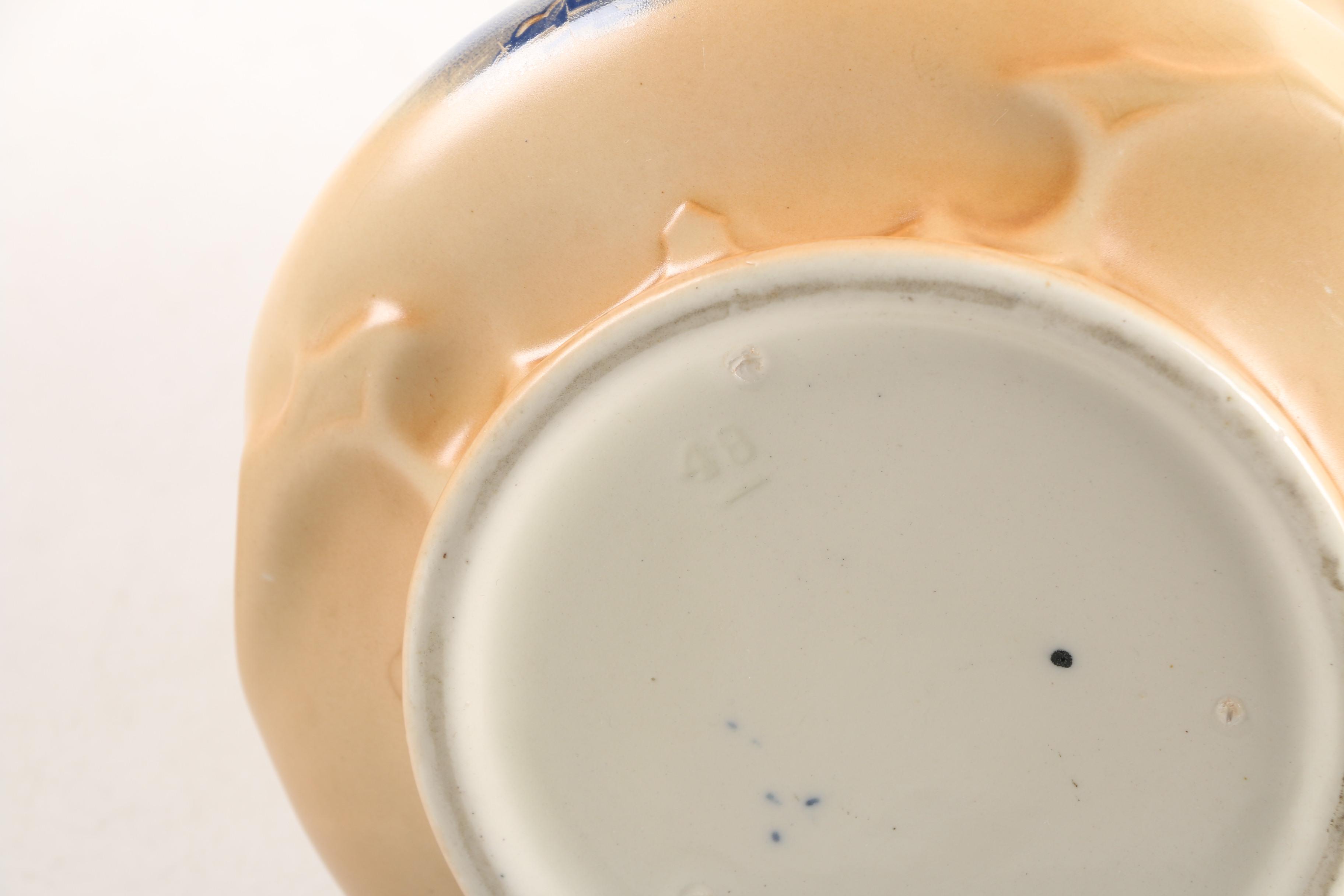 Vintage Beswick Palm Tree Pitchers with Wall Pocket Vases and Biscuit Barrel