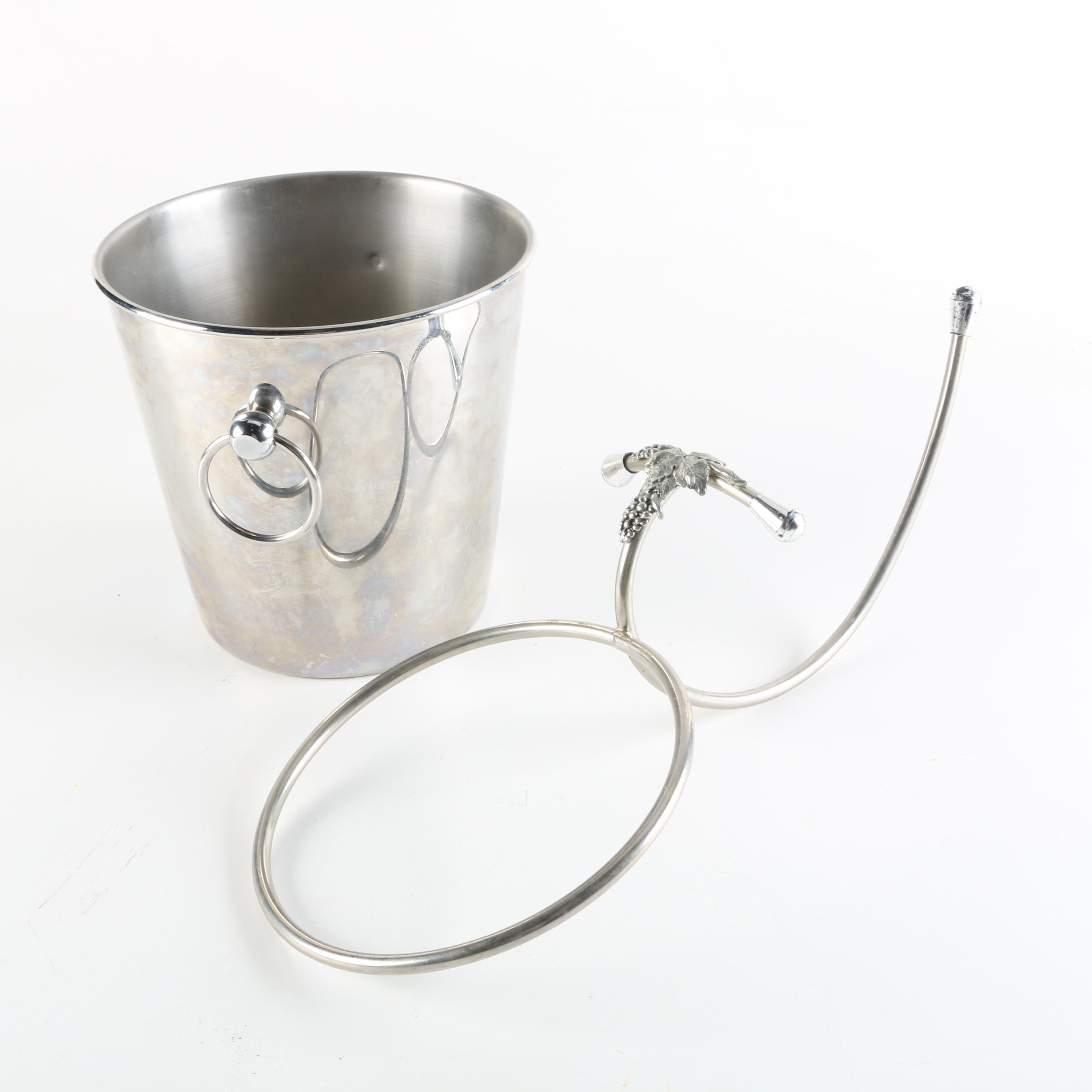 Williams-Sonoma Wine Bucket and Metal Towel Ring