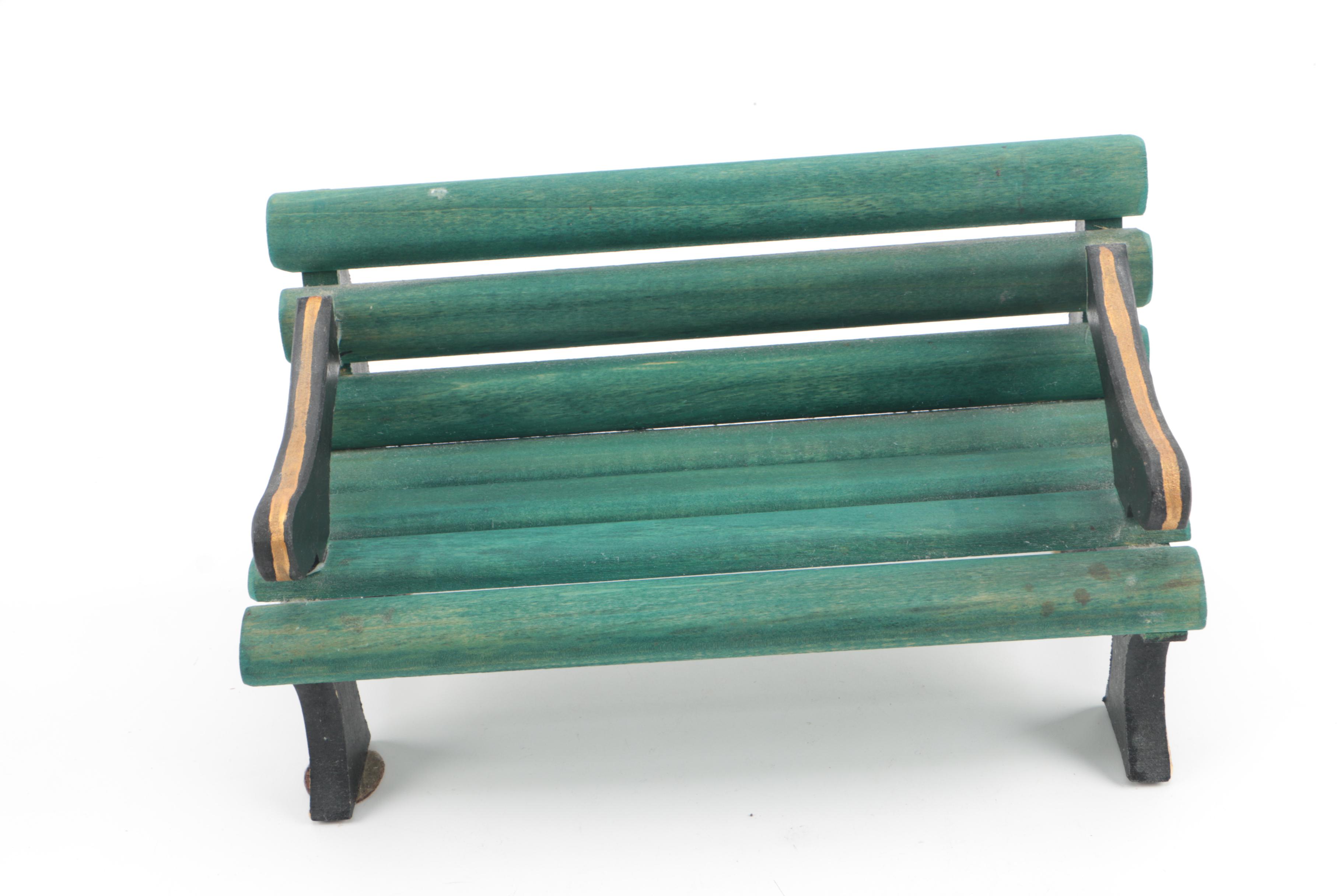 Beanbag Dolls and Wood Bench Including Poupées by Isabelle