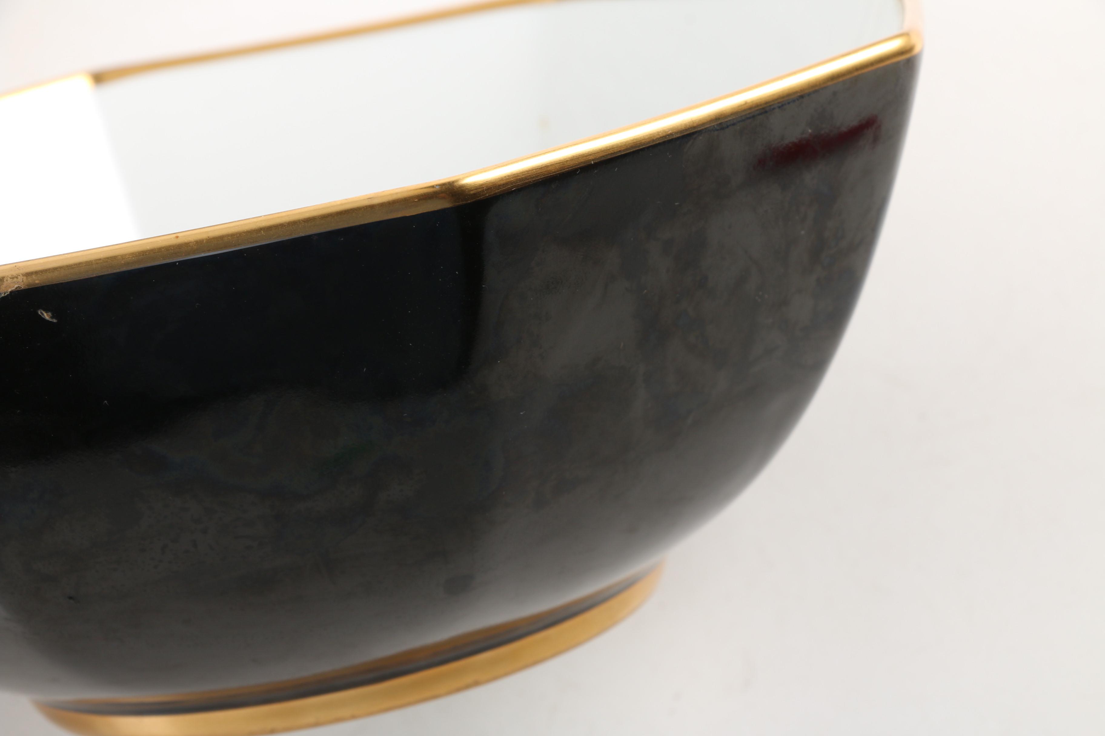 Fitz and Floyd "Rondelle Black" Porcelain Dinnerware c. 1987-94