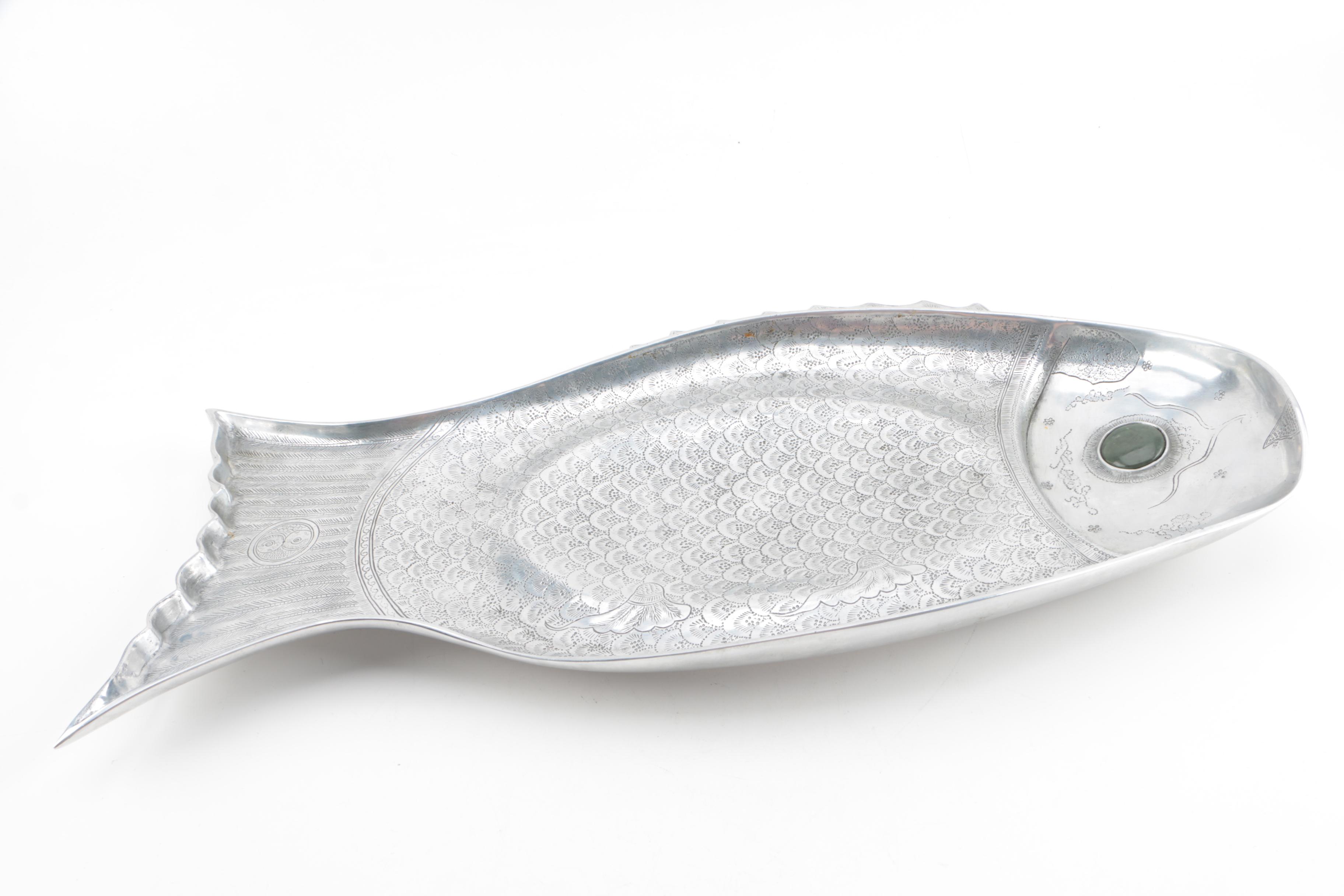 Seafood Motif Serving Platters Featuring Arthur Court