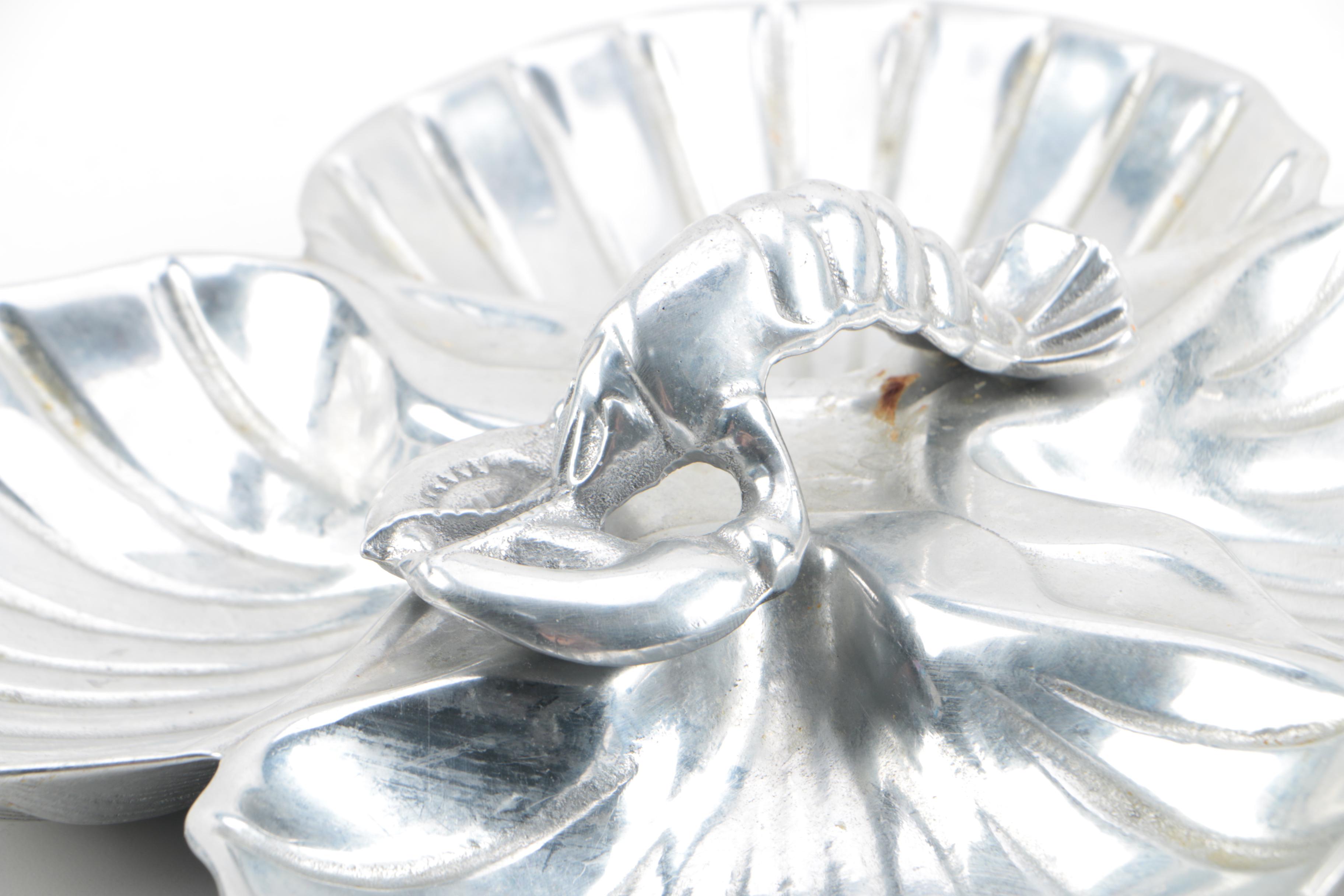 Seafood Motif Serving Platters Featuring Arthur Court