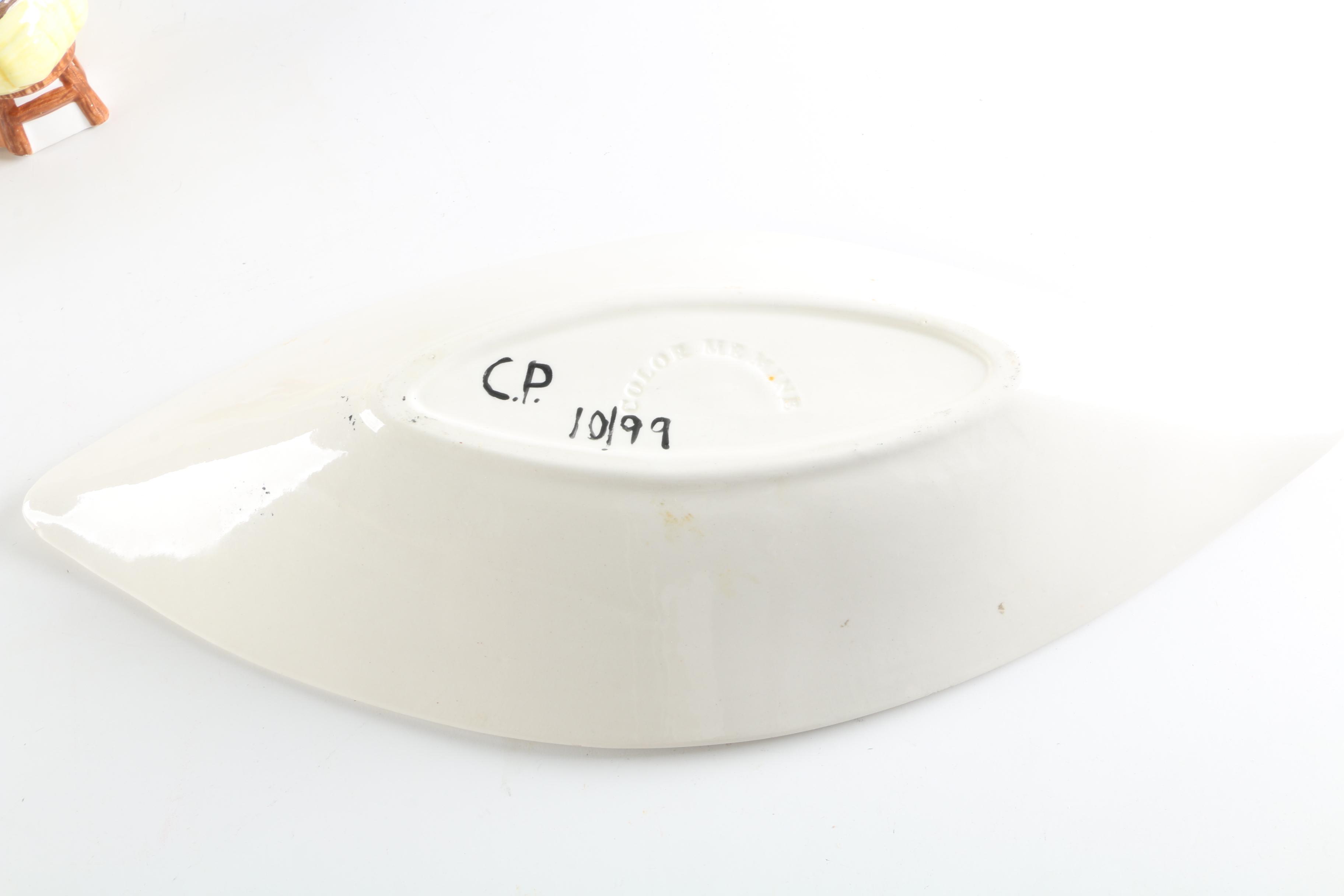 Whimsical Ceramic Serveware Featuring Lynda Corneille