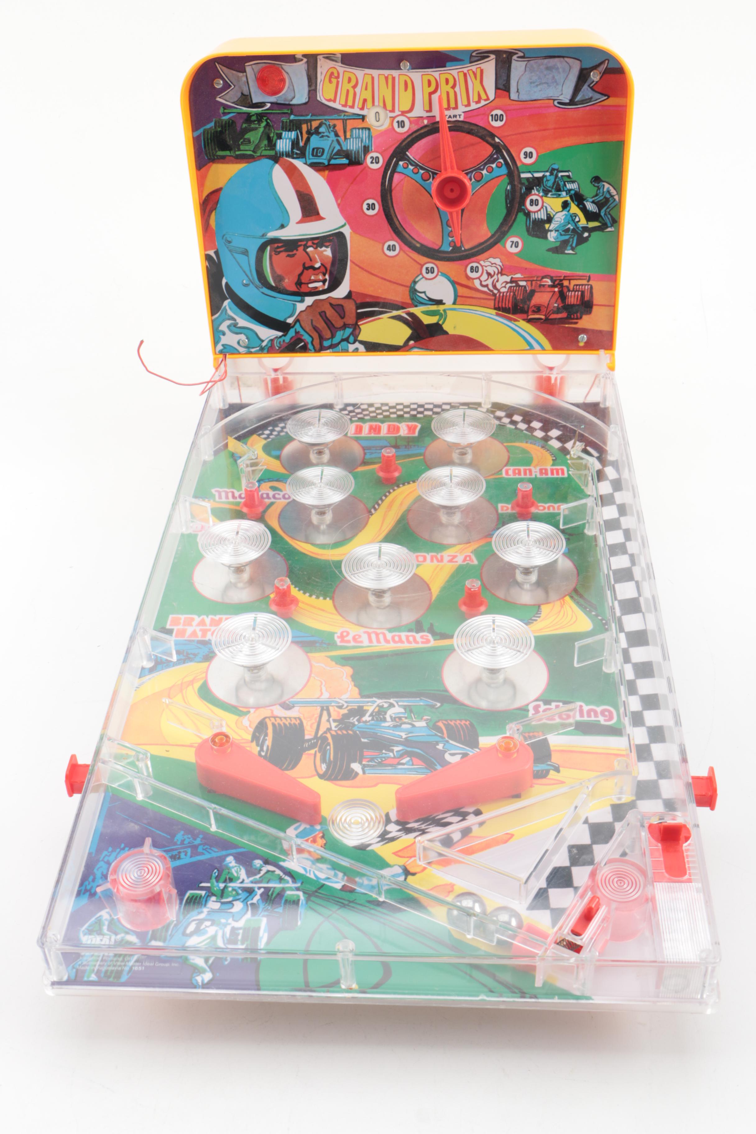 Vintage Mickey Mouse and Grand Prix Pinball Toys with Other Games
