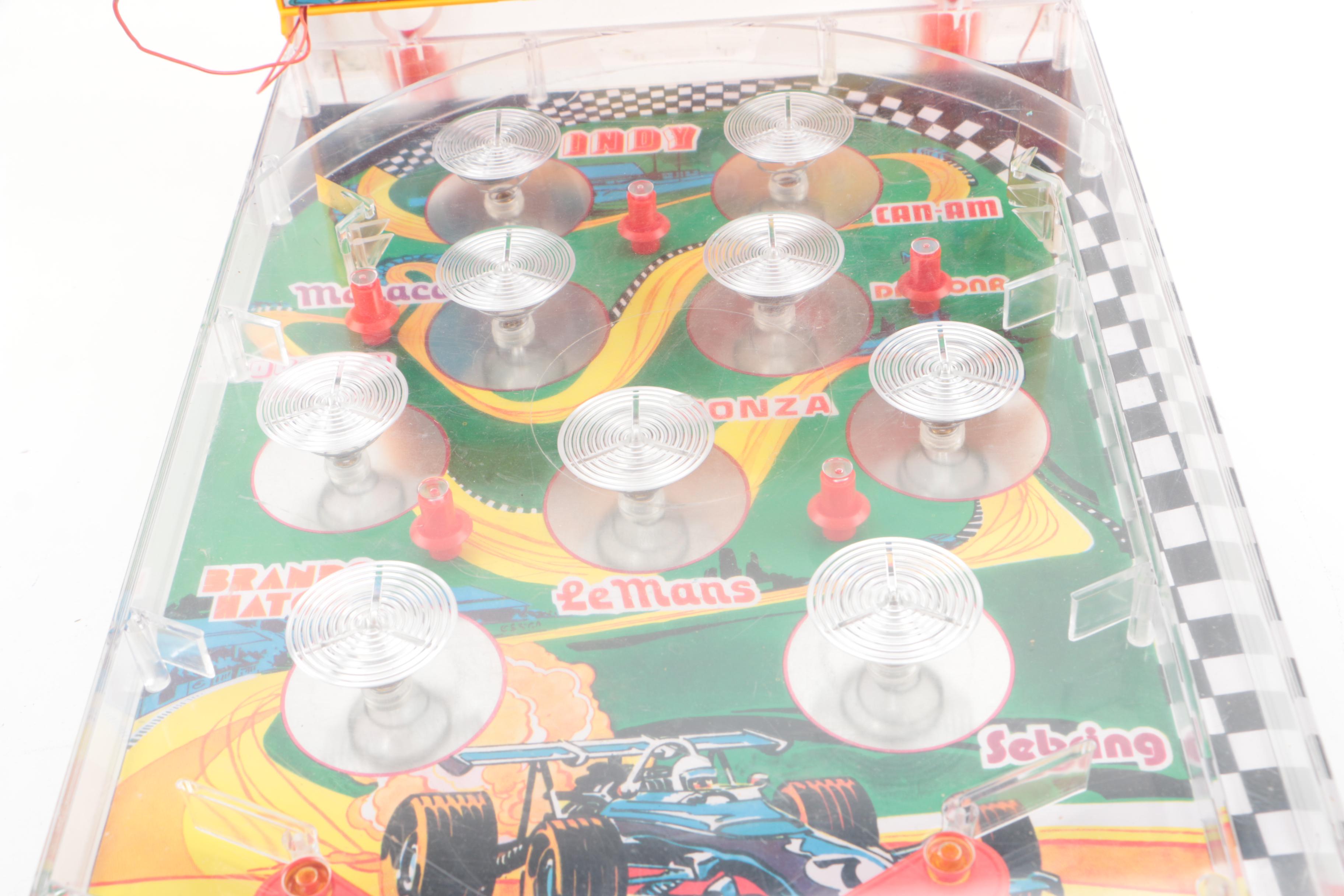 Vintage Mickey Mouse and Grand Prix Pinball Toys with Other Games