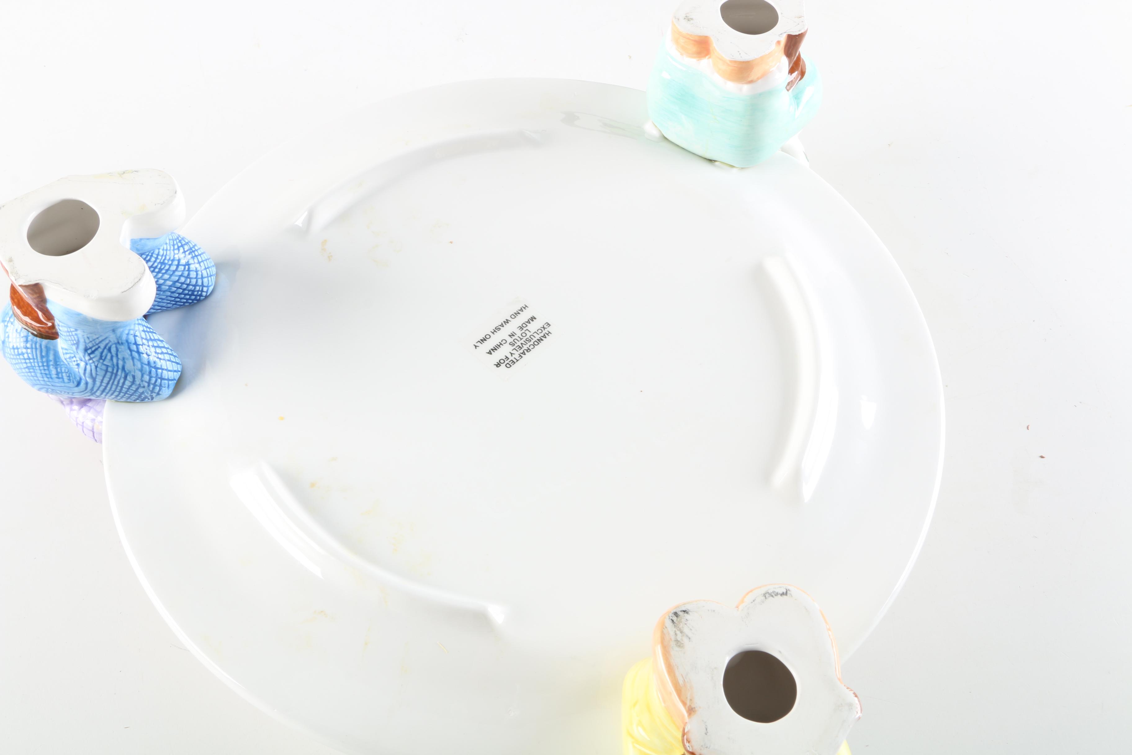 Whimsical Ceramic Serveware Featuring Lynda Corneille