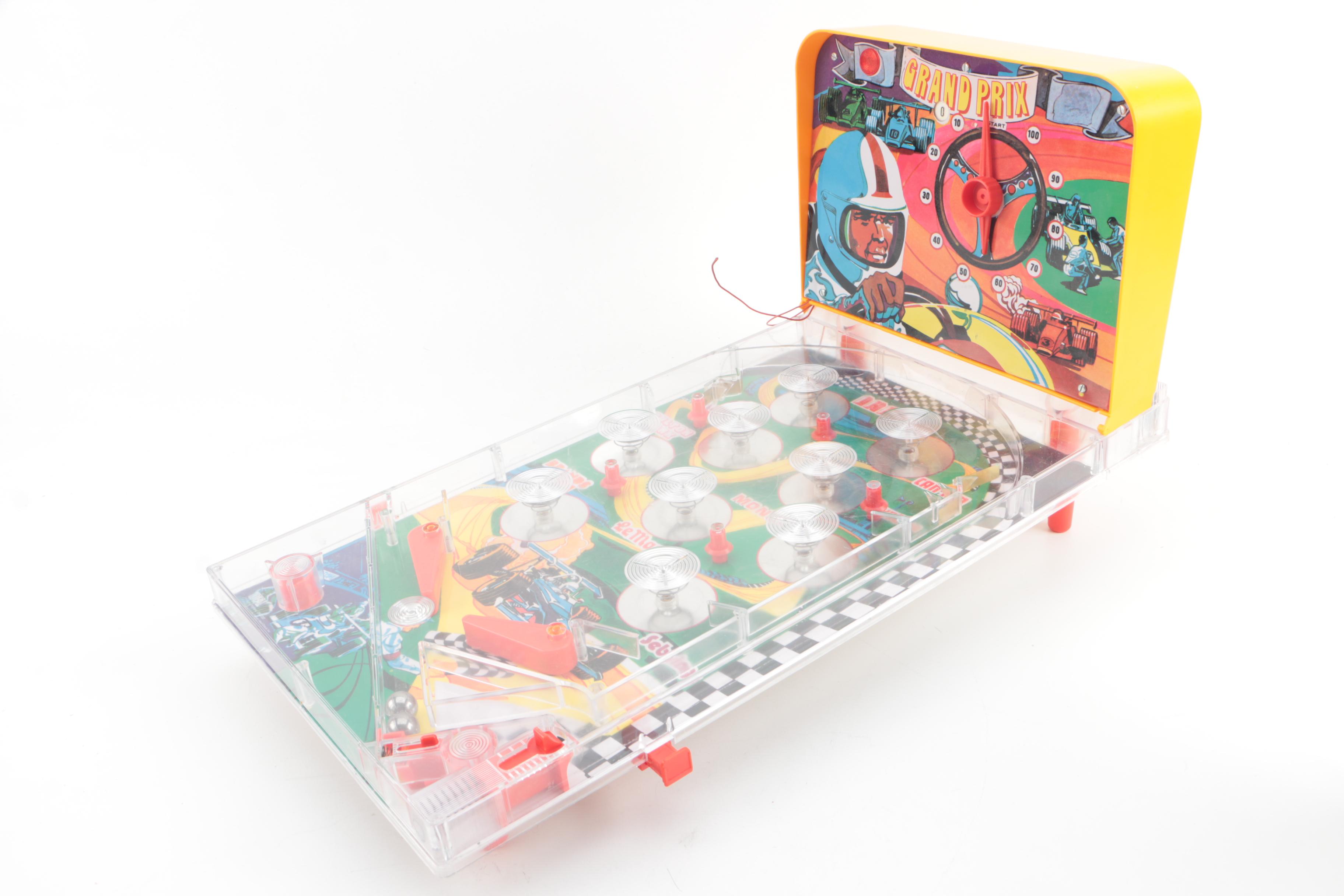 Vintage Mickey Mouse and Grand Prix Pinball Toys with Other Games