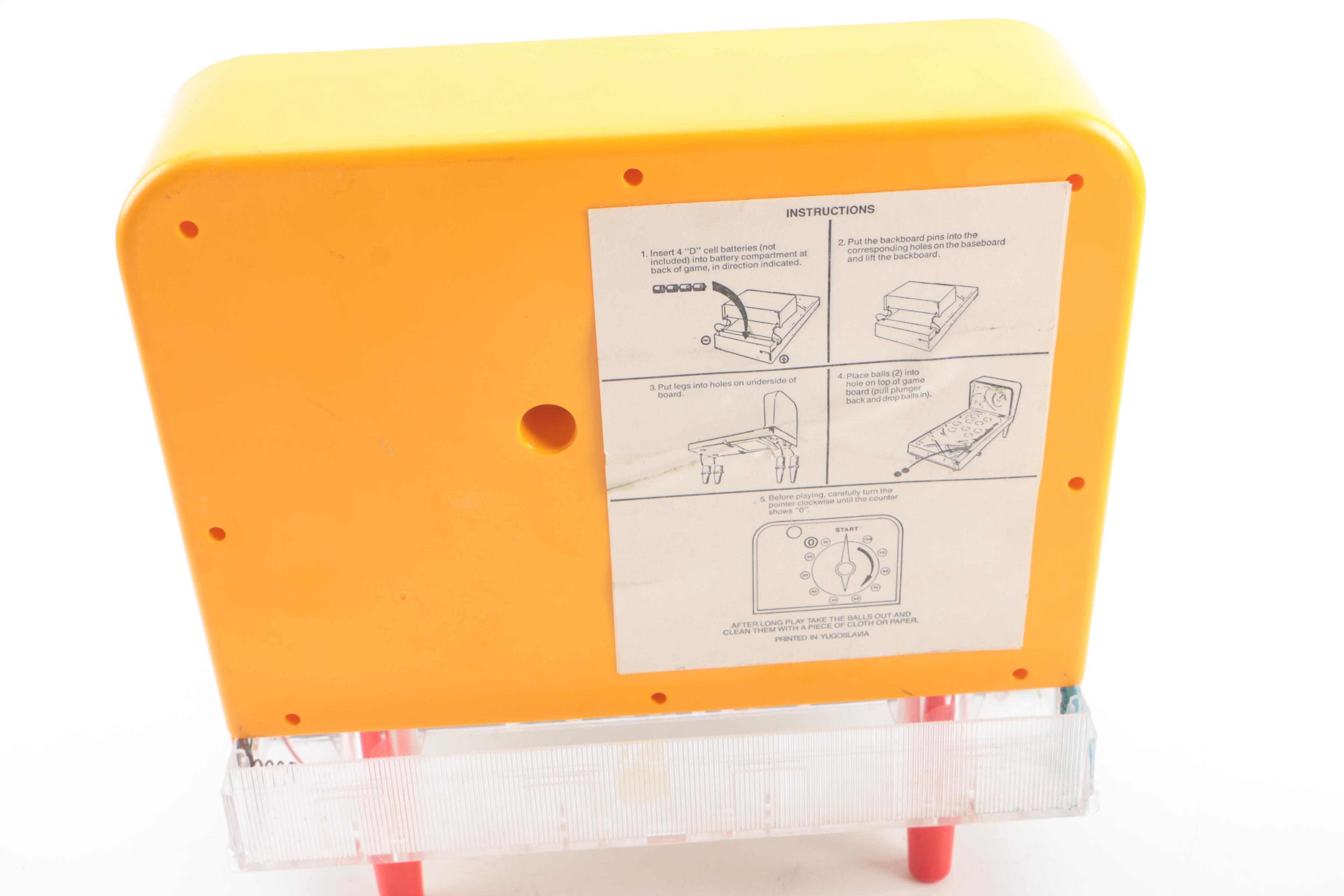 Vintage Mickey Mouse and Grand Prix Pinball Toys with Other Games