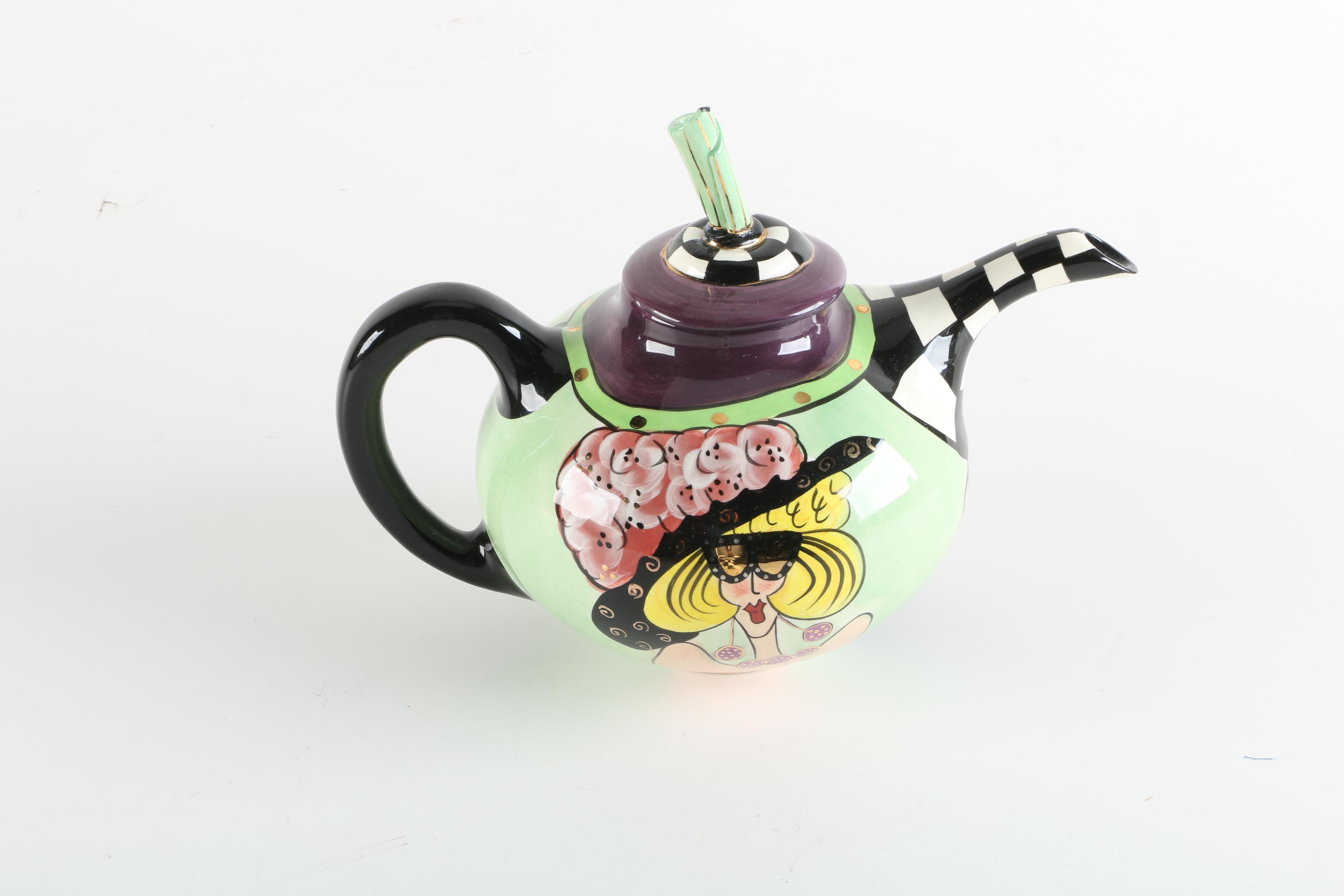 Whimsical Ceramic Serveware Featuring Lynda Corneille