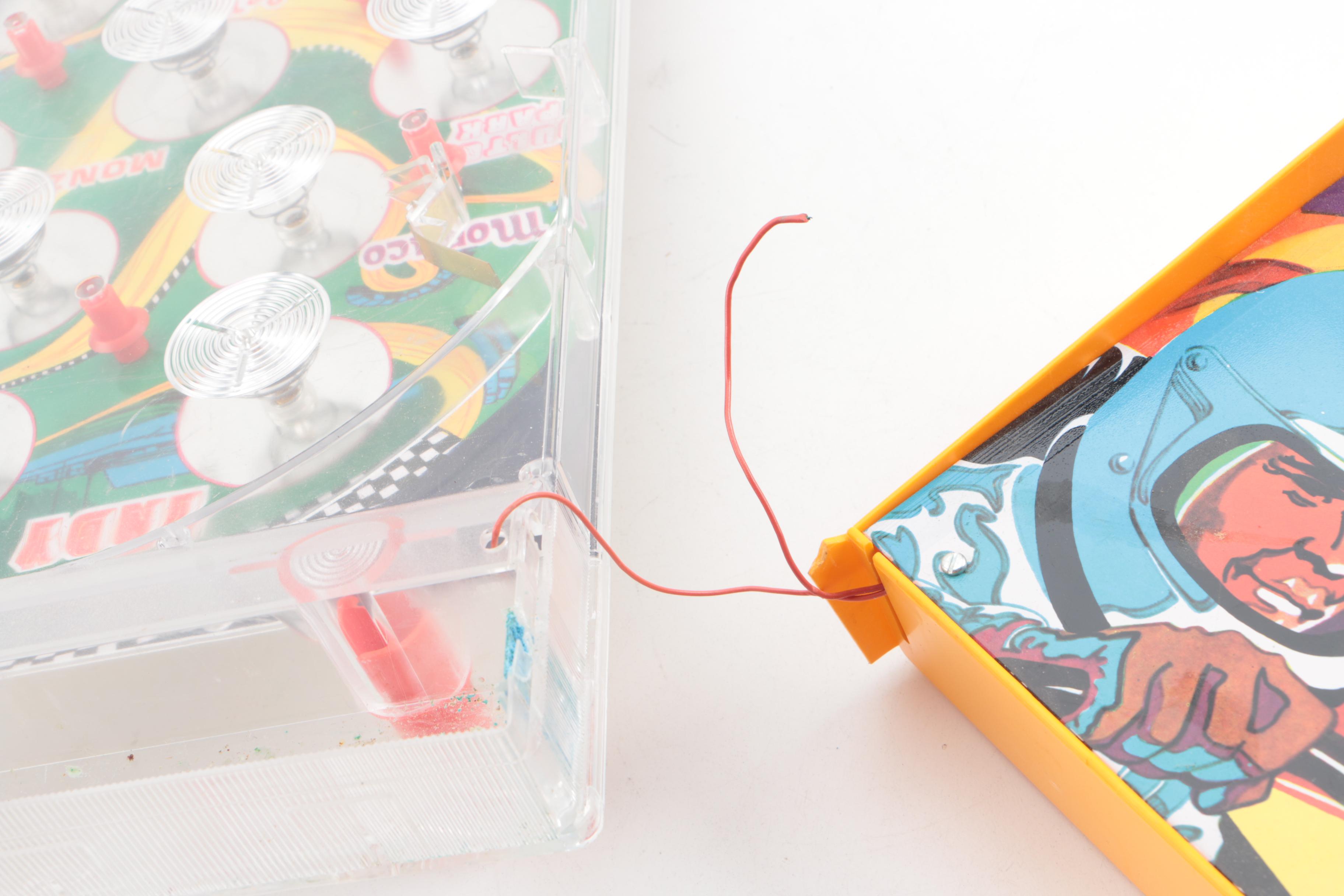 Vintage Mickey Mouse and Grand Prix Pinball Toys with Other Games