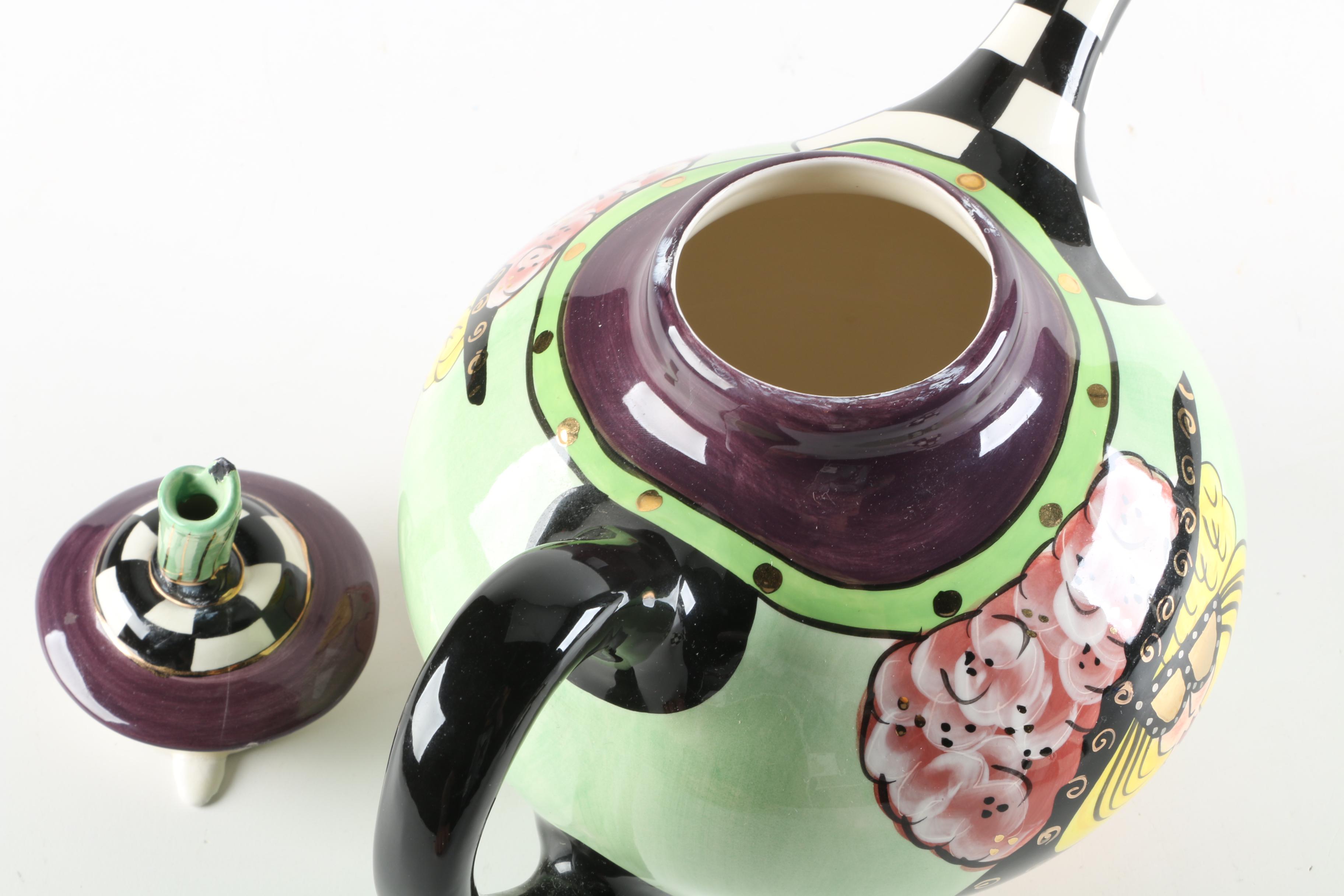 Whimsical Ceramic Serveware Featuring Lynda Corneille